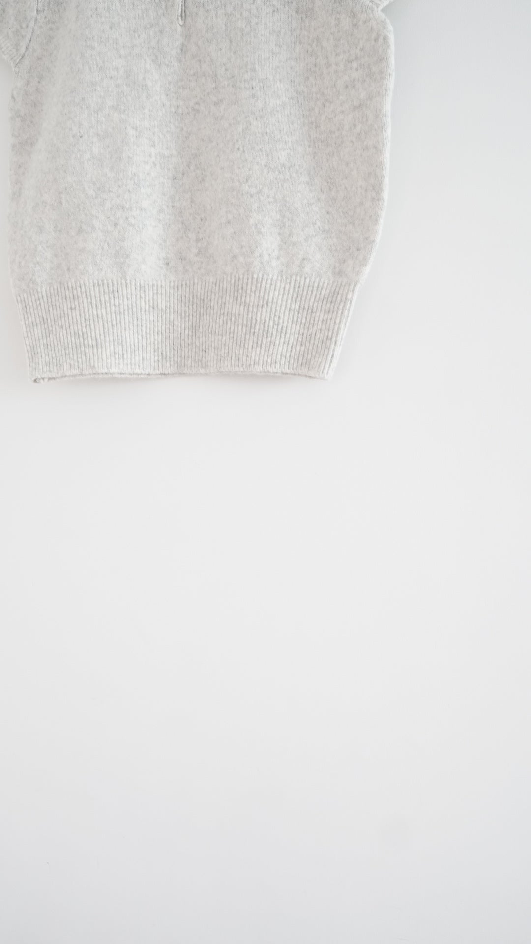 cindy classic polo knit shirt in grey (pre-order)