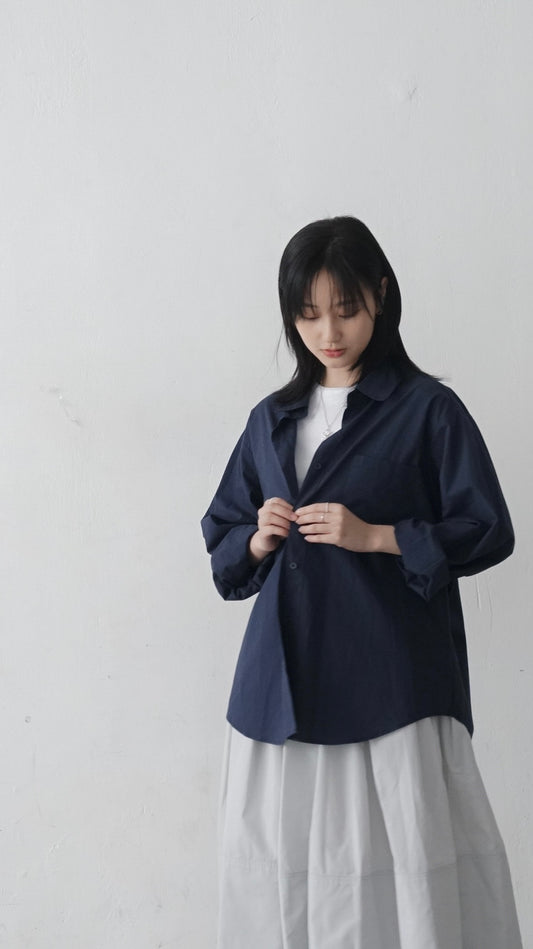 classic soft shirt in navy