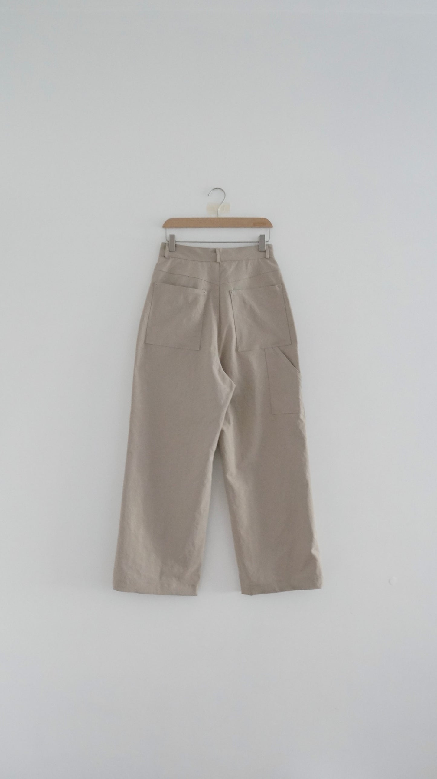 90’s vintage wide worker pants in sand ( pre-order )