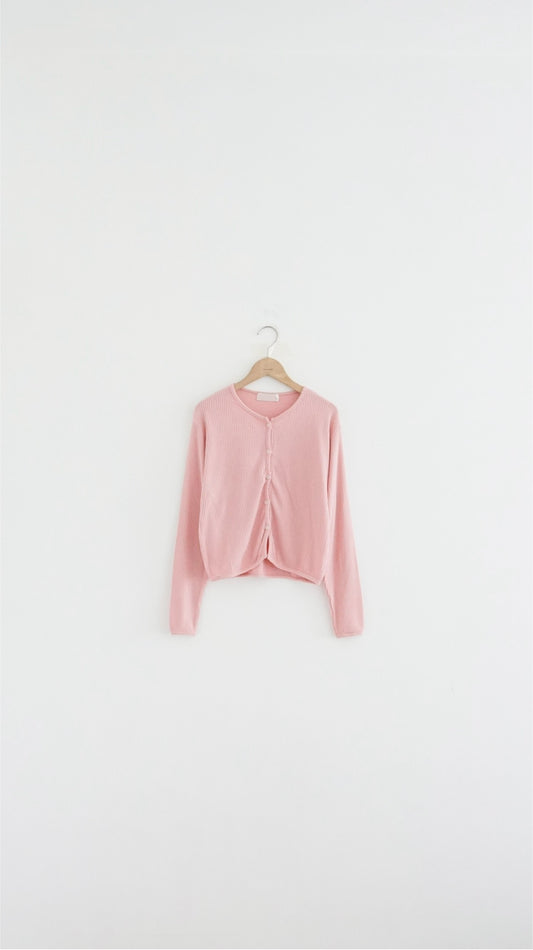 painted days cardigan in pink