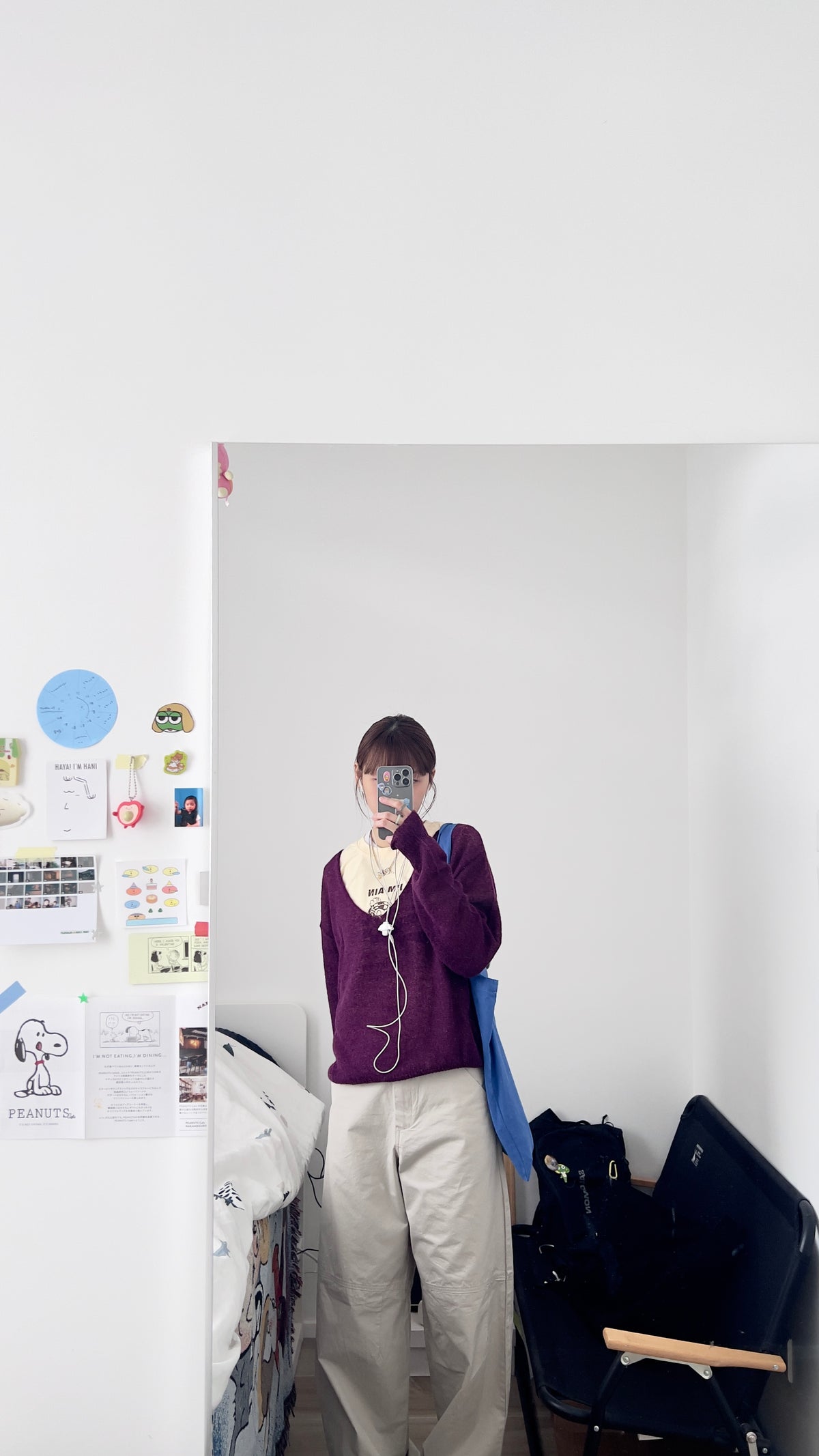atelier light v-neck sweater in amarante (pre-order)