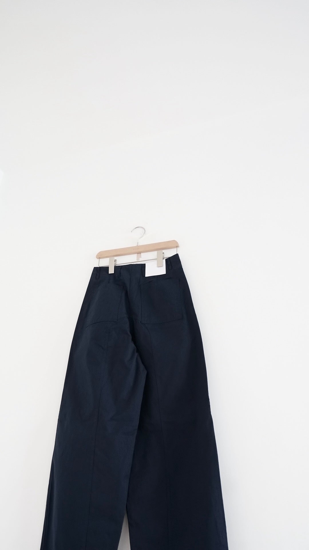 gemma barrel-leg pants in navy (pre-order)