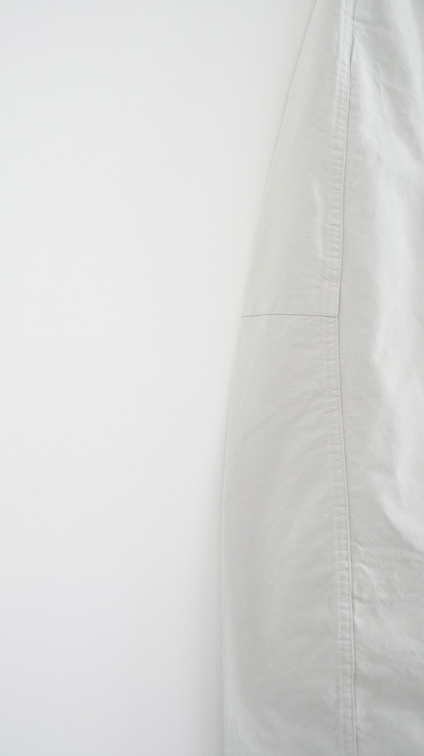 cocoon silhouette tapered pants in grey (pre-order)