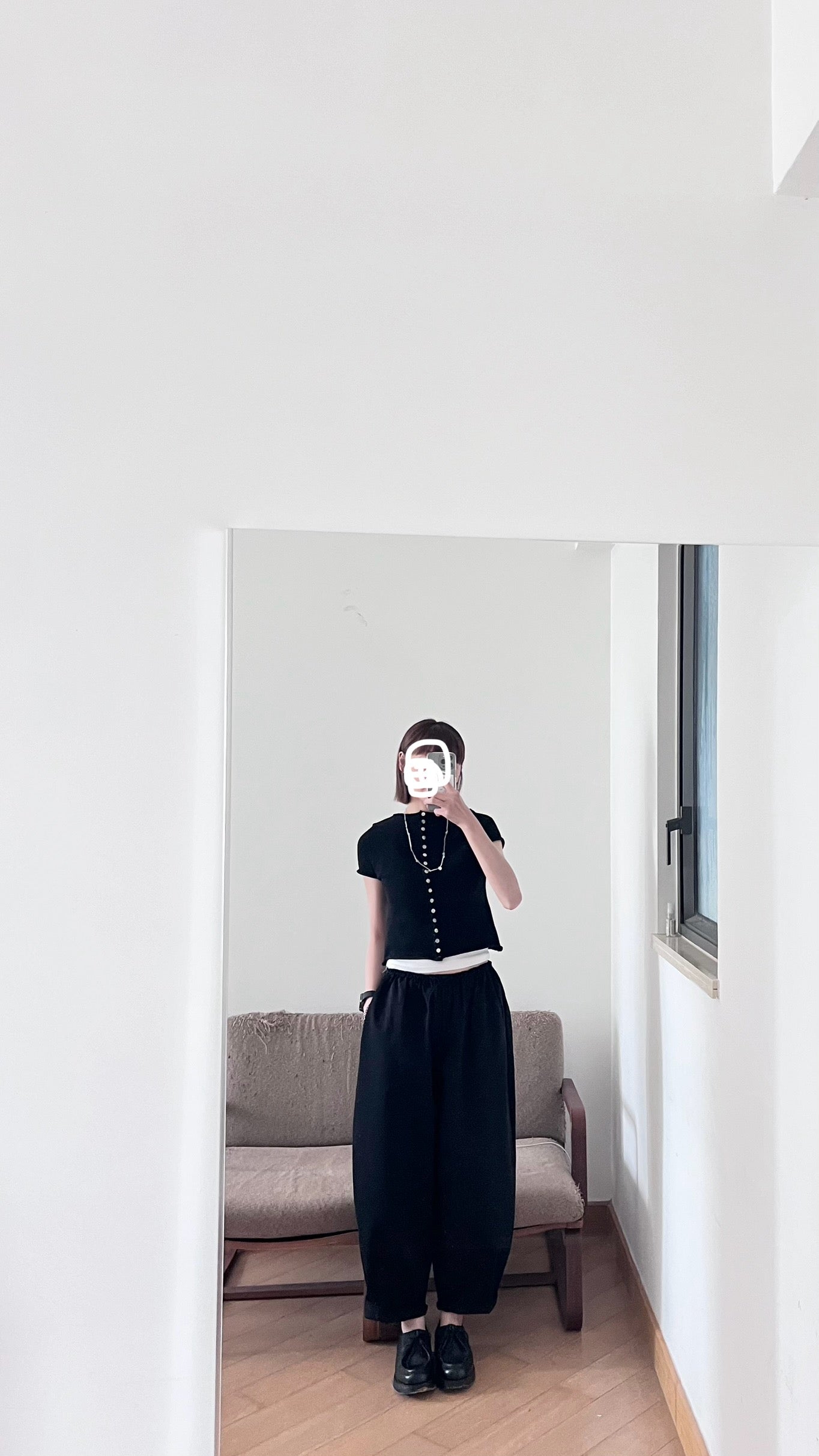 soft sleeve cardigan in black