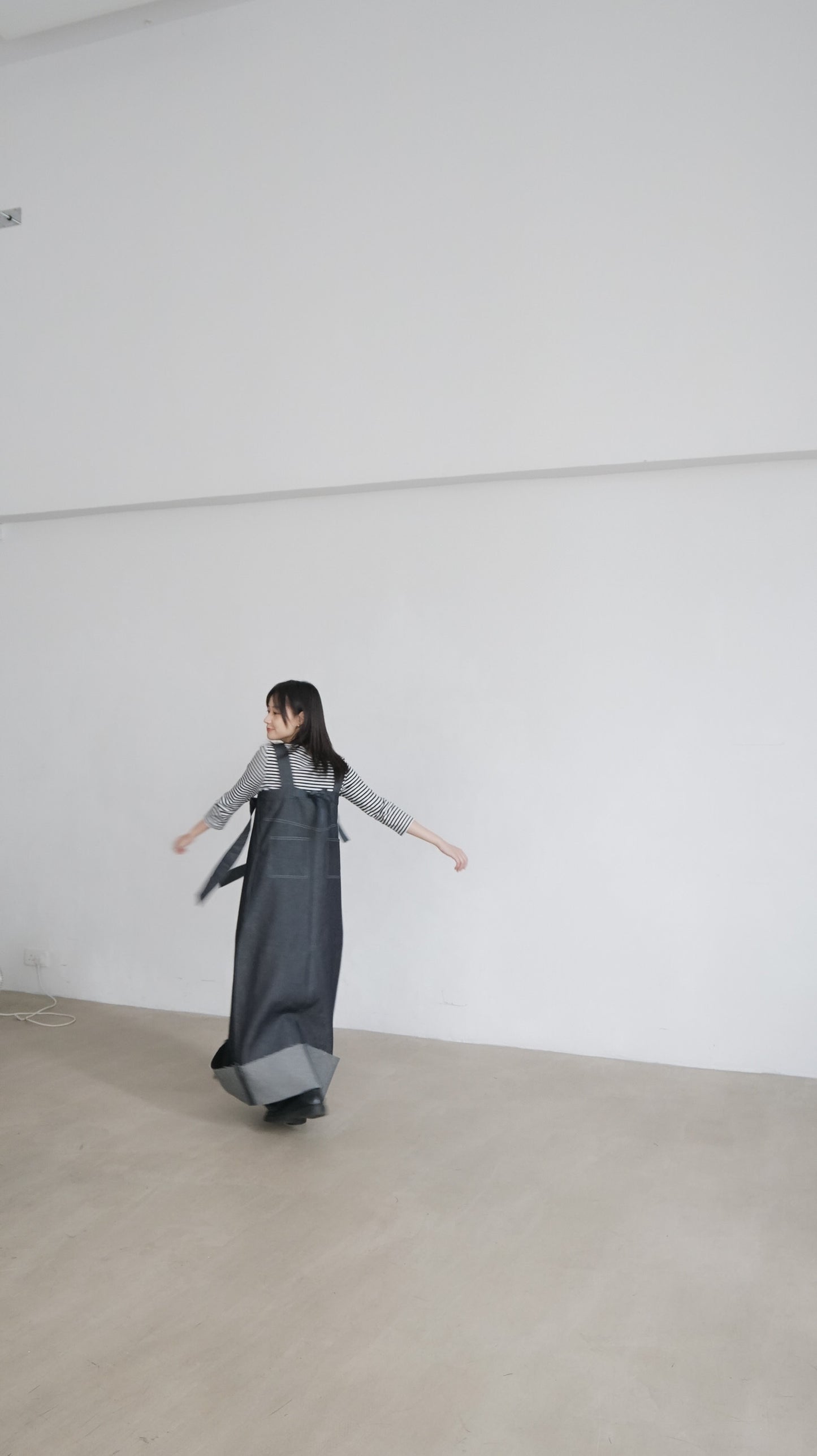 ikee unwashed denim dress