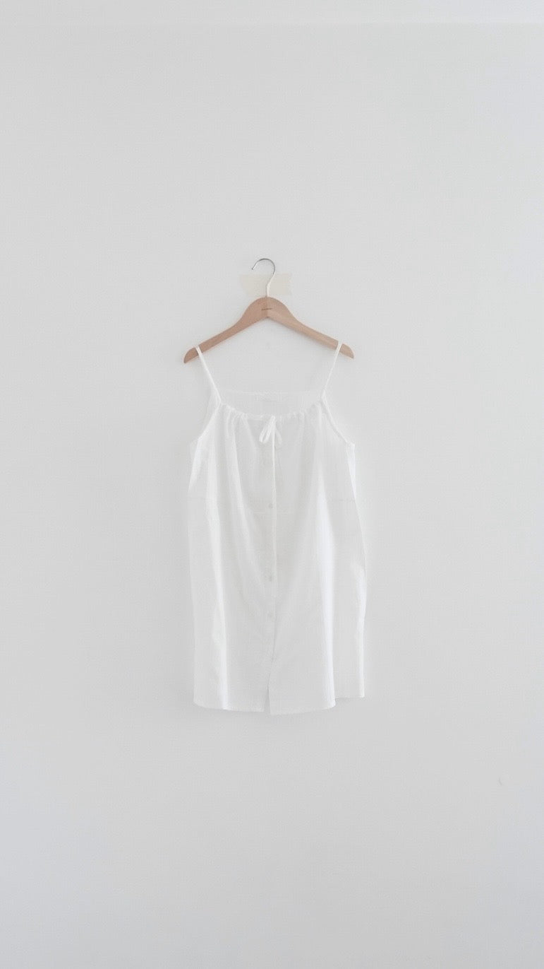 ore lace dress top in white (pre-order)