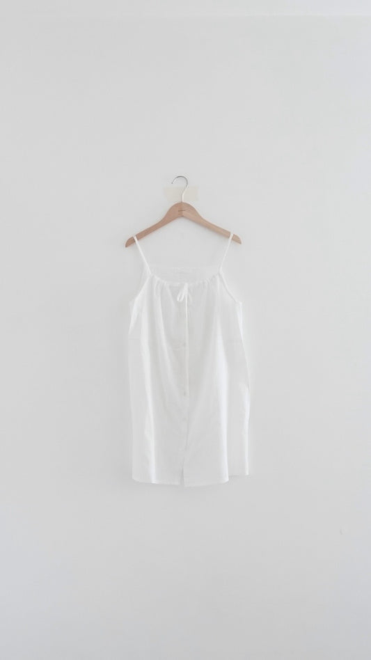 ore lace dress top in white (pre-order)