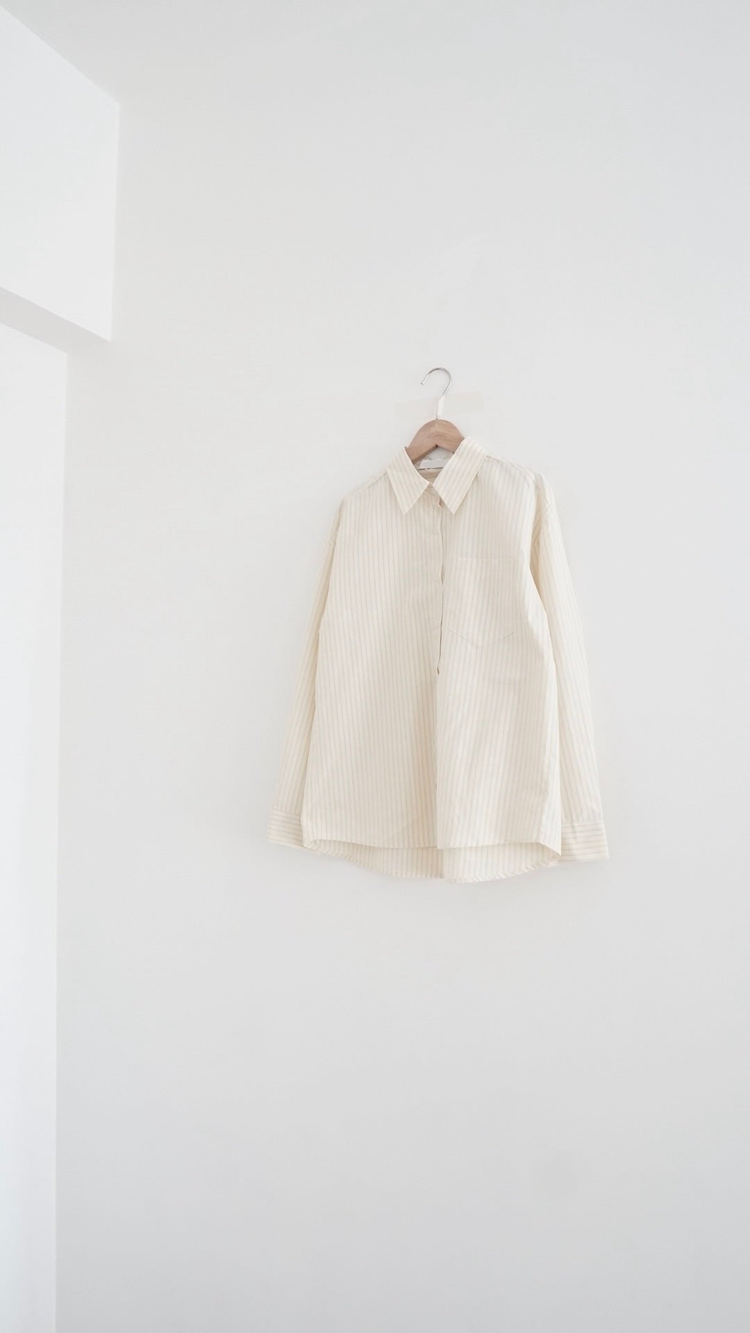 rei everyday striped shirt in butter (pre-order)