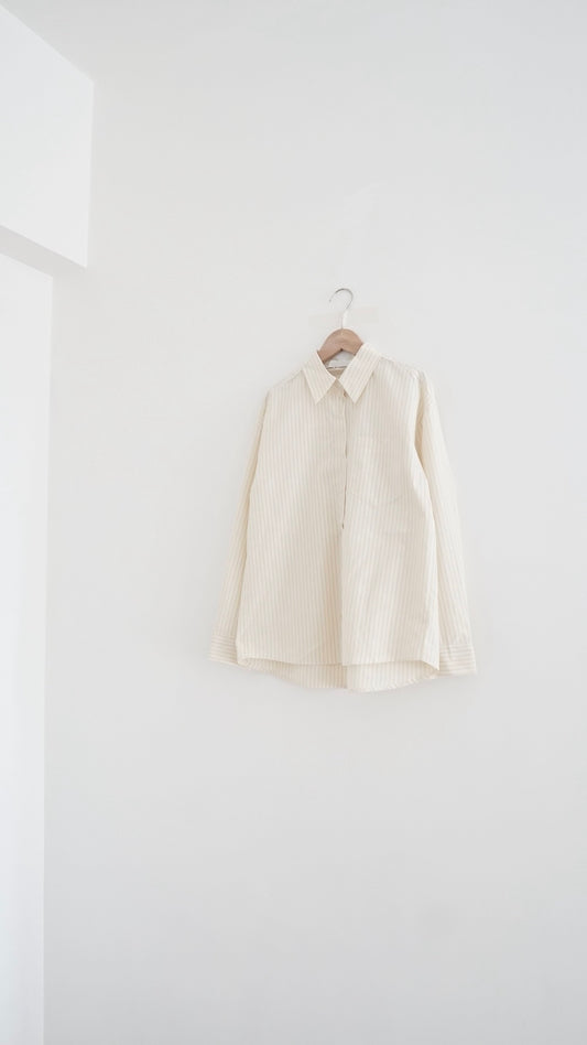 rei everyday striped shirt in butter (pre-order)