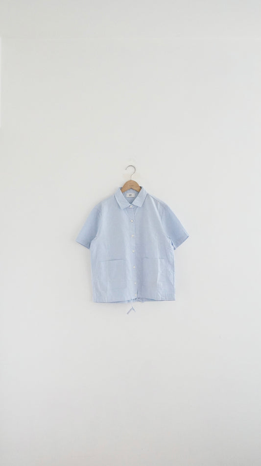 baby cotton short sleeve shirt in sora