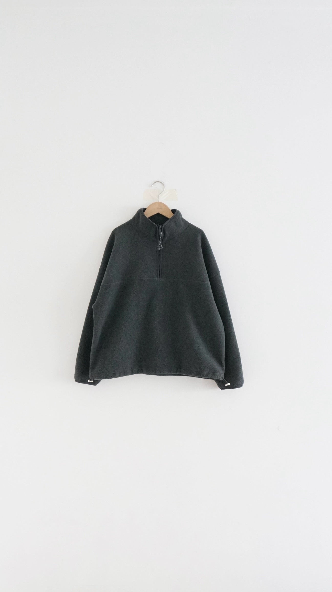 oslo half-zip turtleneck in charcoal (pre-order)