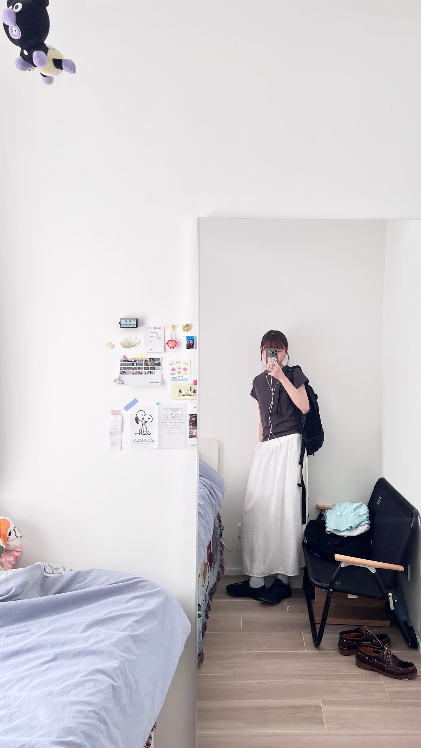 lumi gathered waist flowy maxi skirt in white (pre-order)