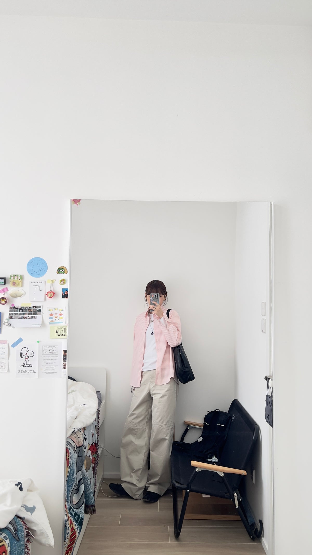 rei everyday striped shirt in pink (pre-order)