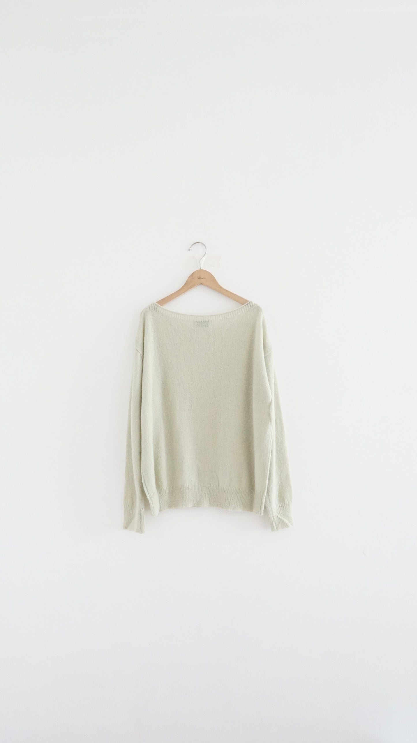 spring sheer sweater in avocado green