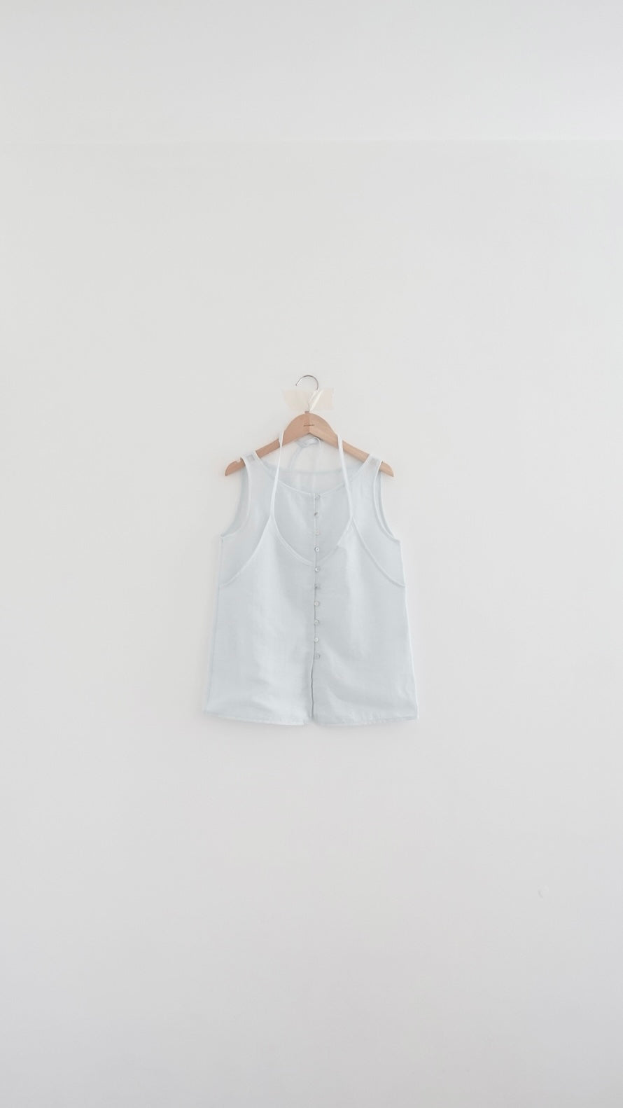 pearl sheer layering top set in sora (pre-order)