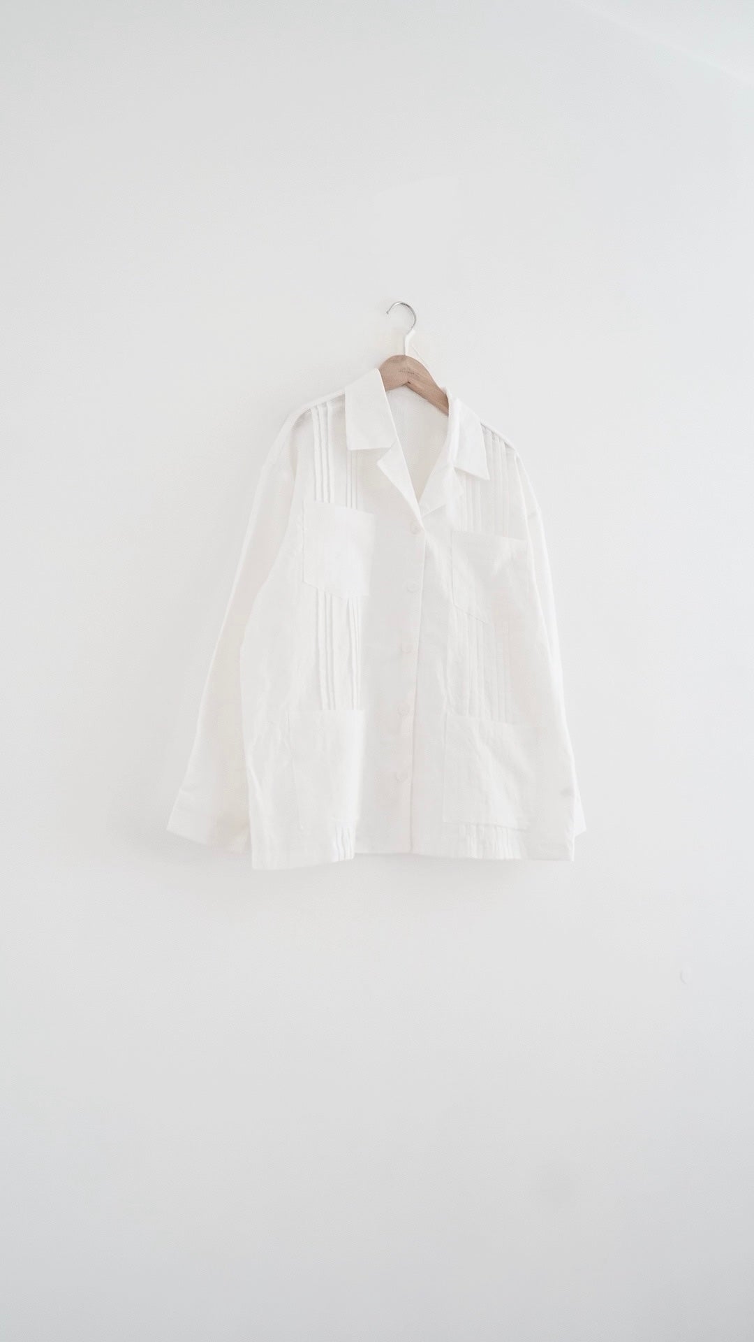 aster tailored linen jacket in white (pre-order)