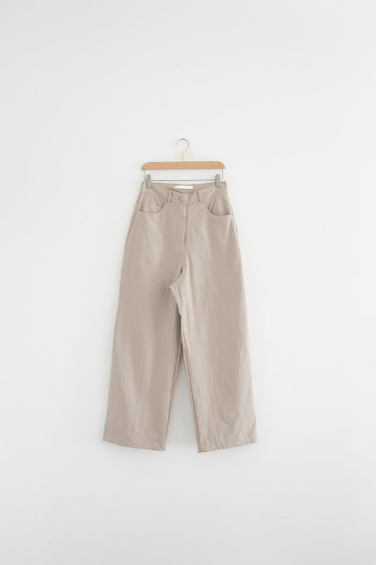 90’s vintage wide worker pants in sand ( pre-order )