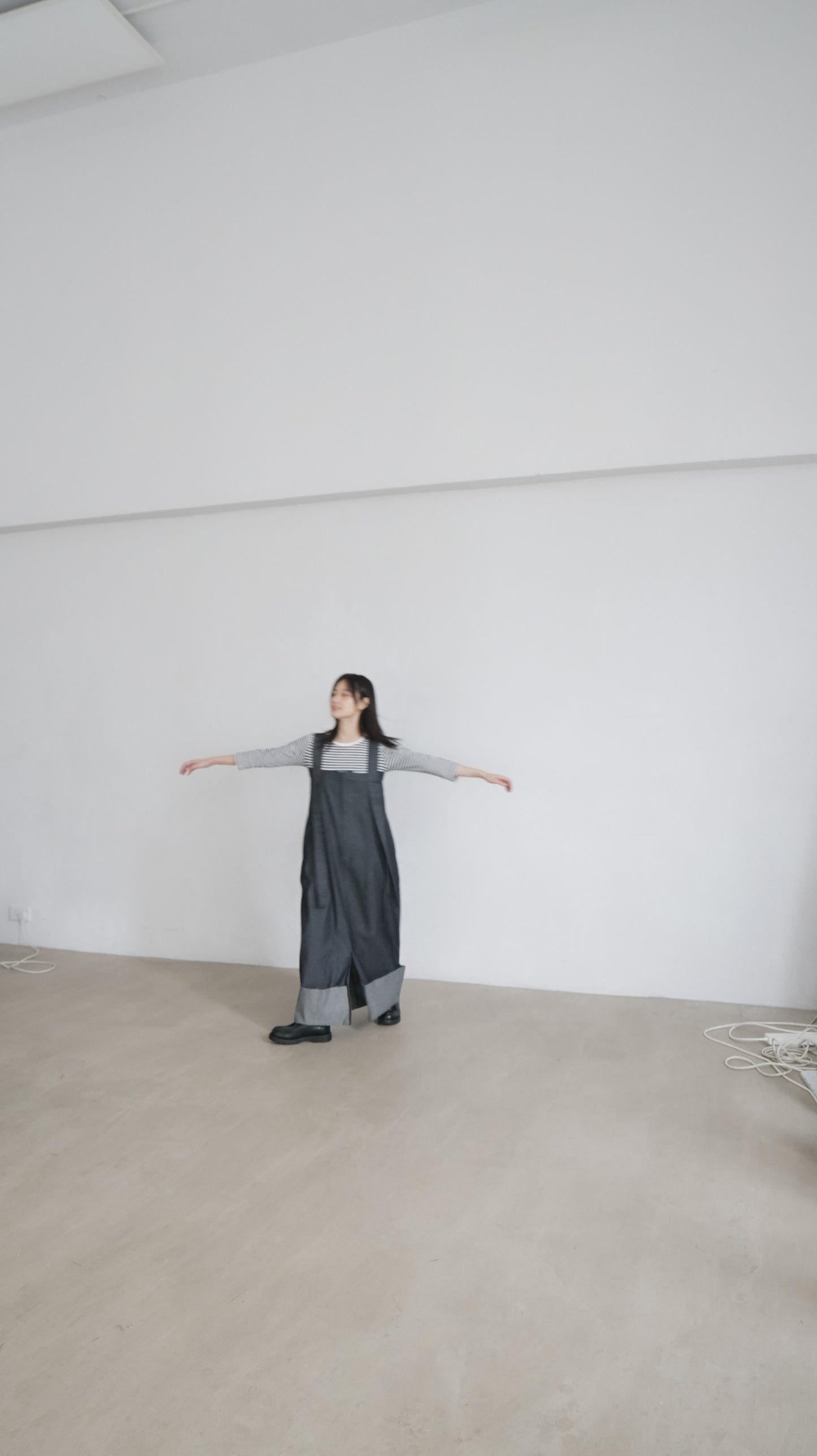 ikee unwashed denim dress