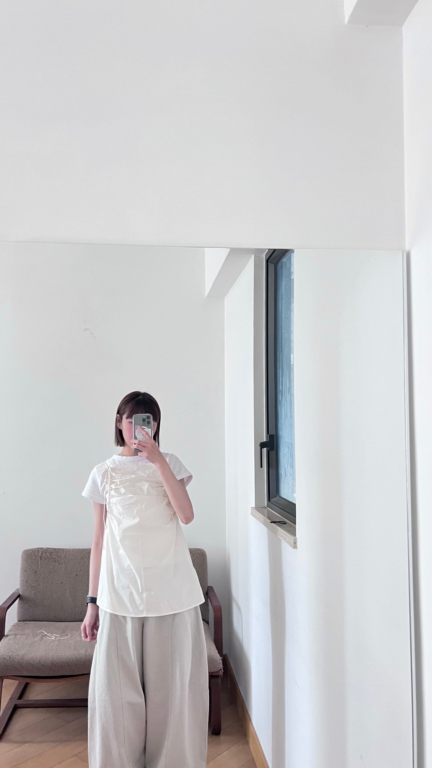 kelly high-end tank top in cream (pre-order)