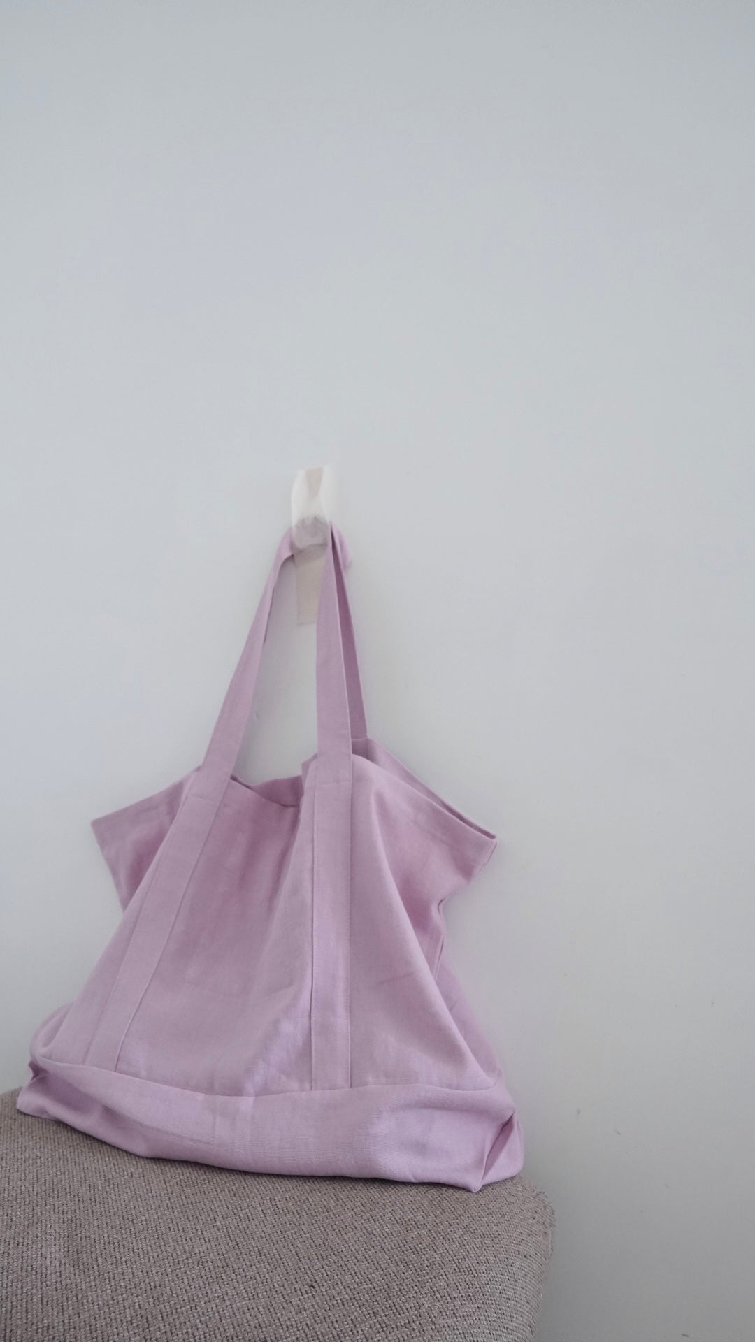 windy tote bag in dusty purple pink (pre-order)