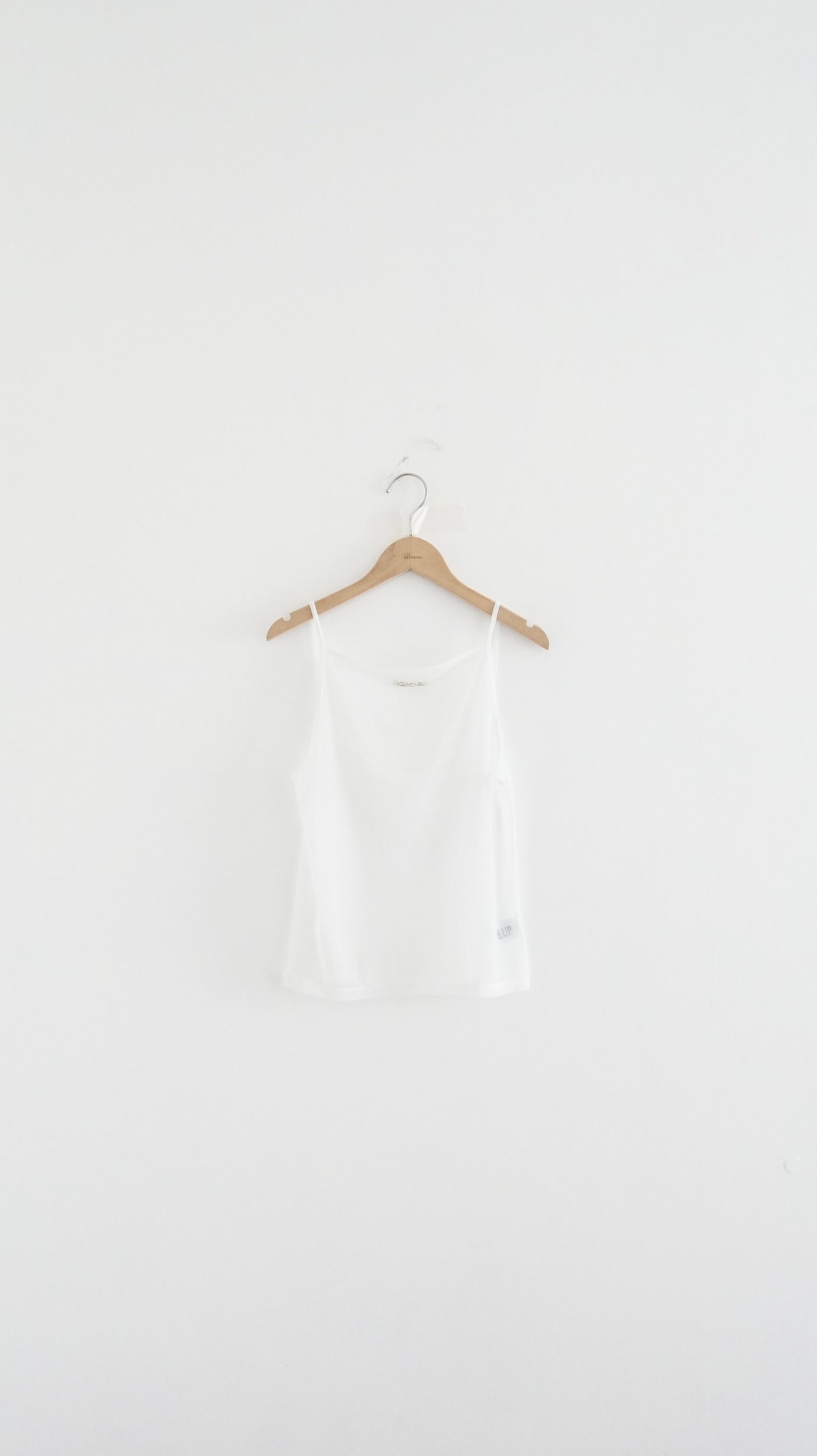 sheer camii top in white (pre-order)