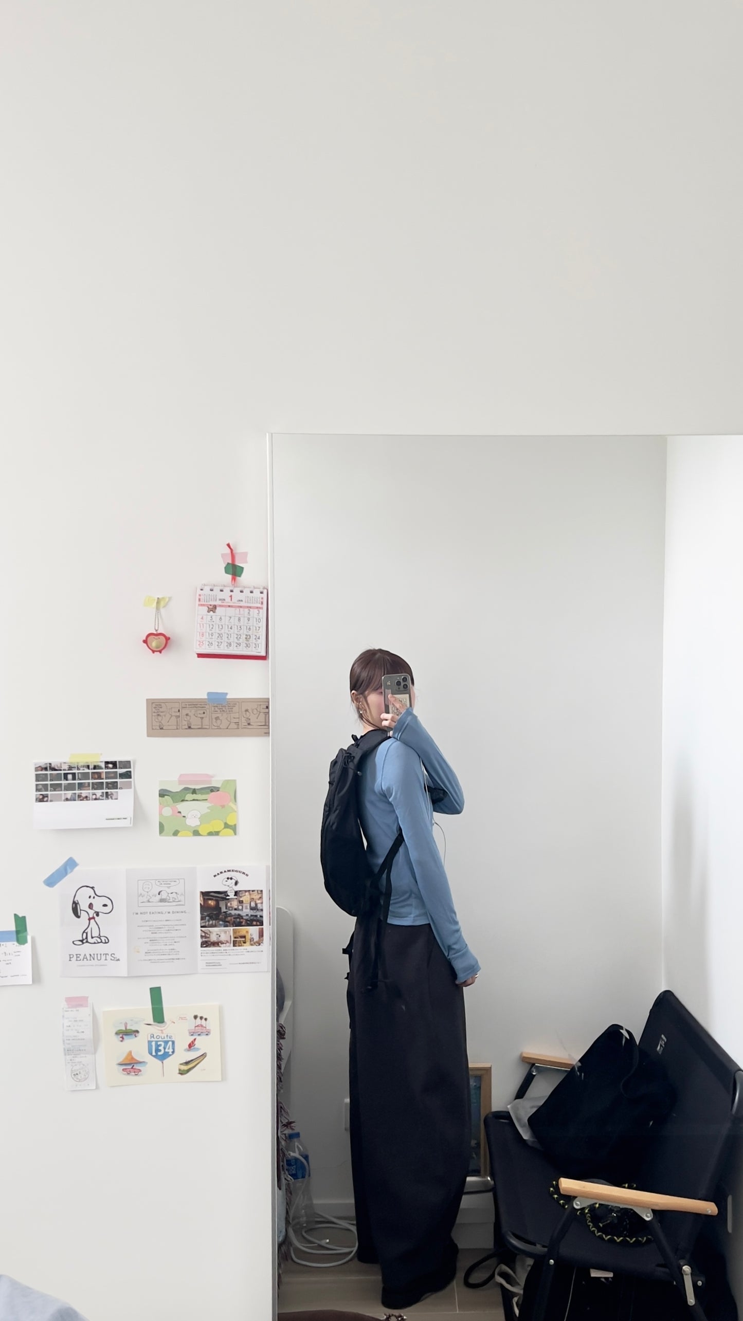 luca layering tee in blue (pre-order)