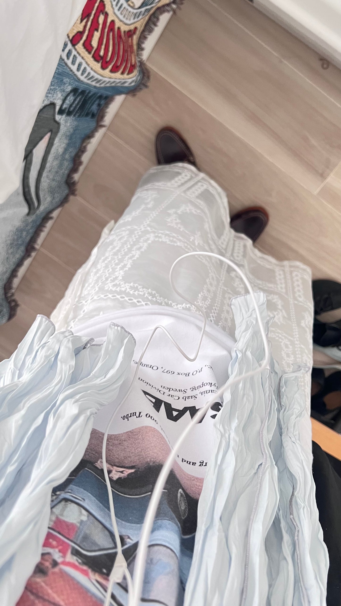 saab gender-free tee in white (pre-order)
