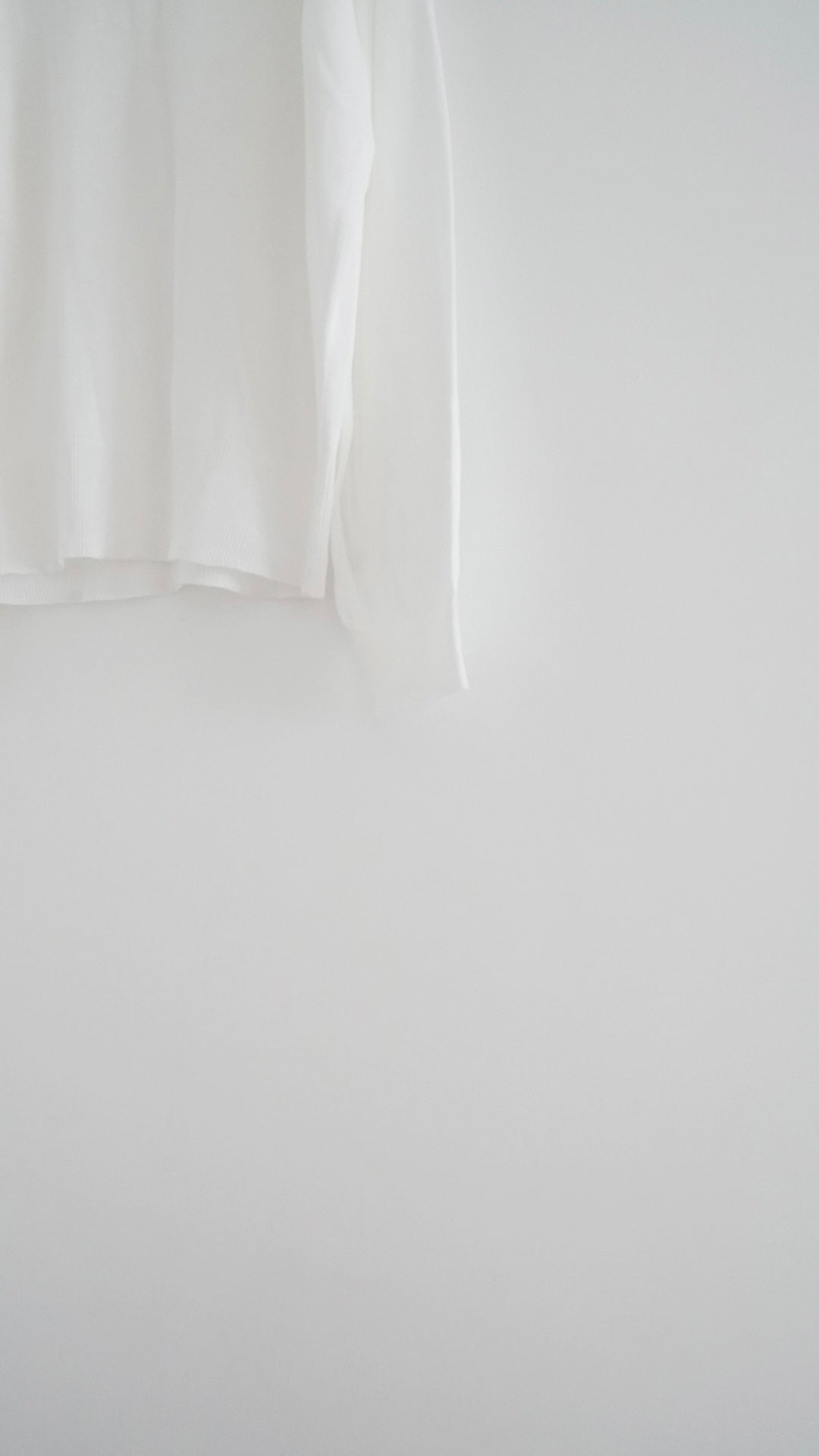 elian classic v-neck summer sheer sweater in white (pre-order)