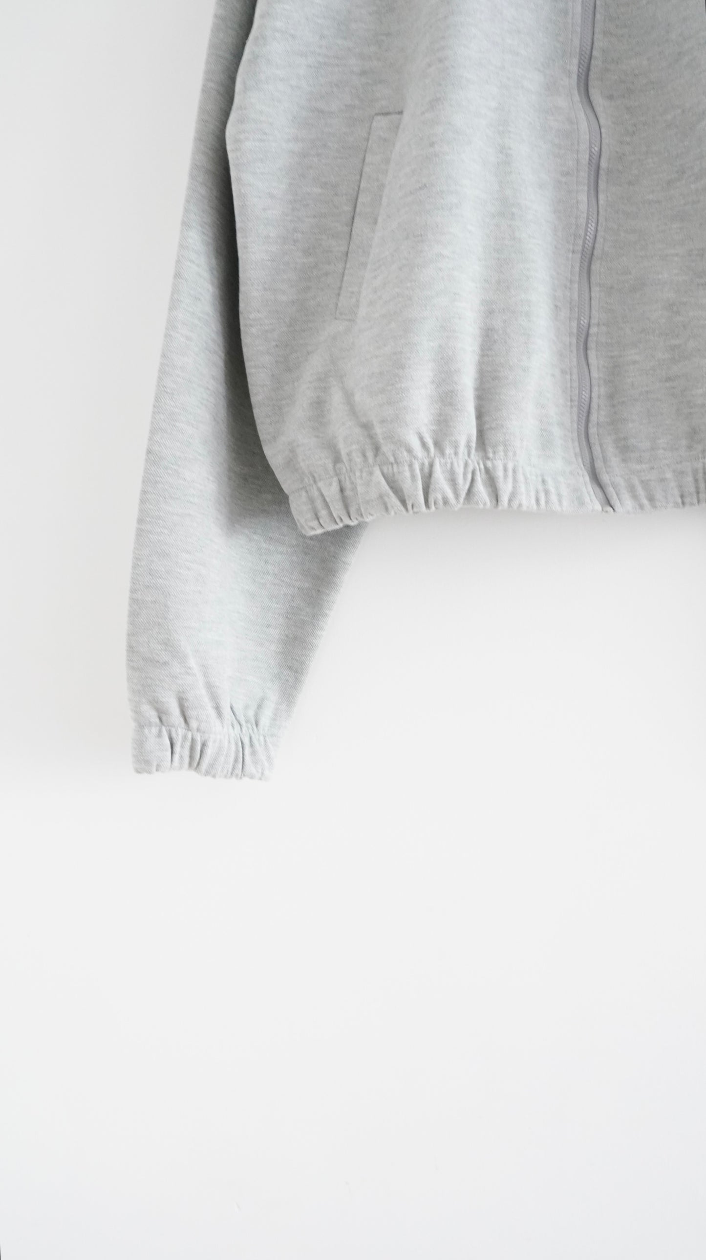 axel zip-up jacket in grey (pre-order)