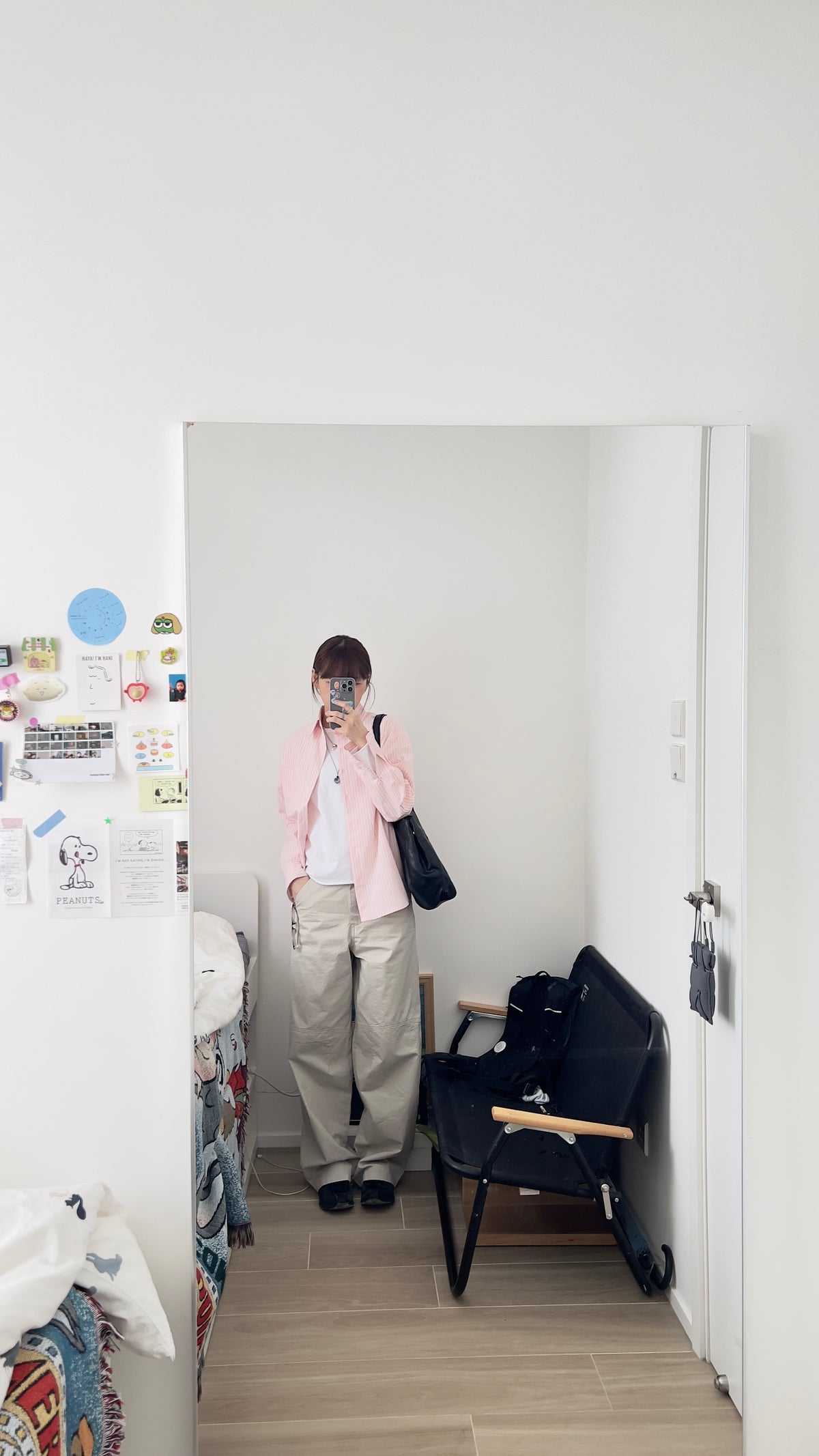 rei everyday striped shirt in pink (pre-order)