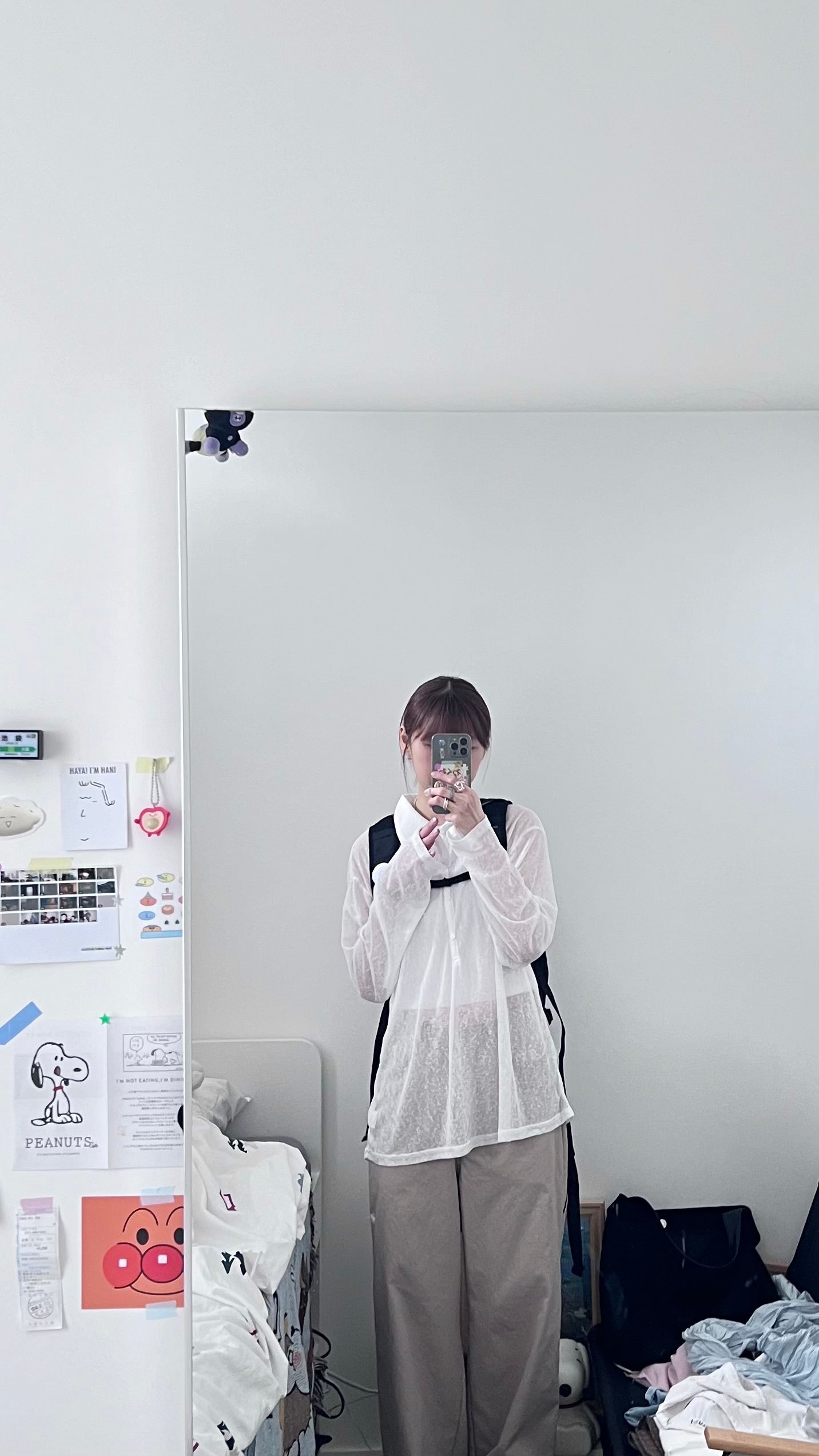 velor sheer polo shirt in white (pre-order)