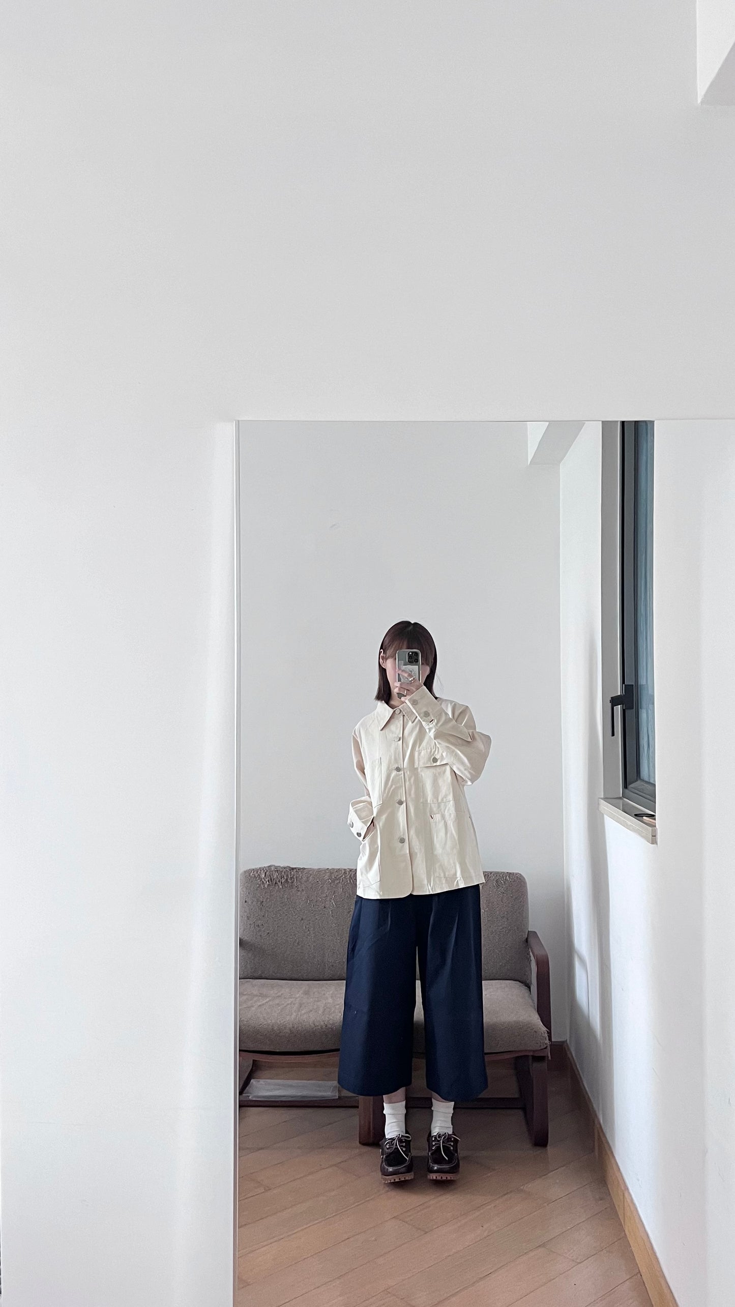 minimalist worker jacket