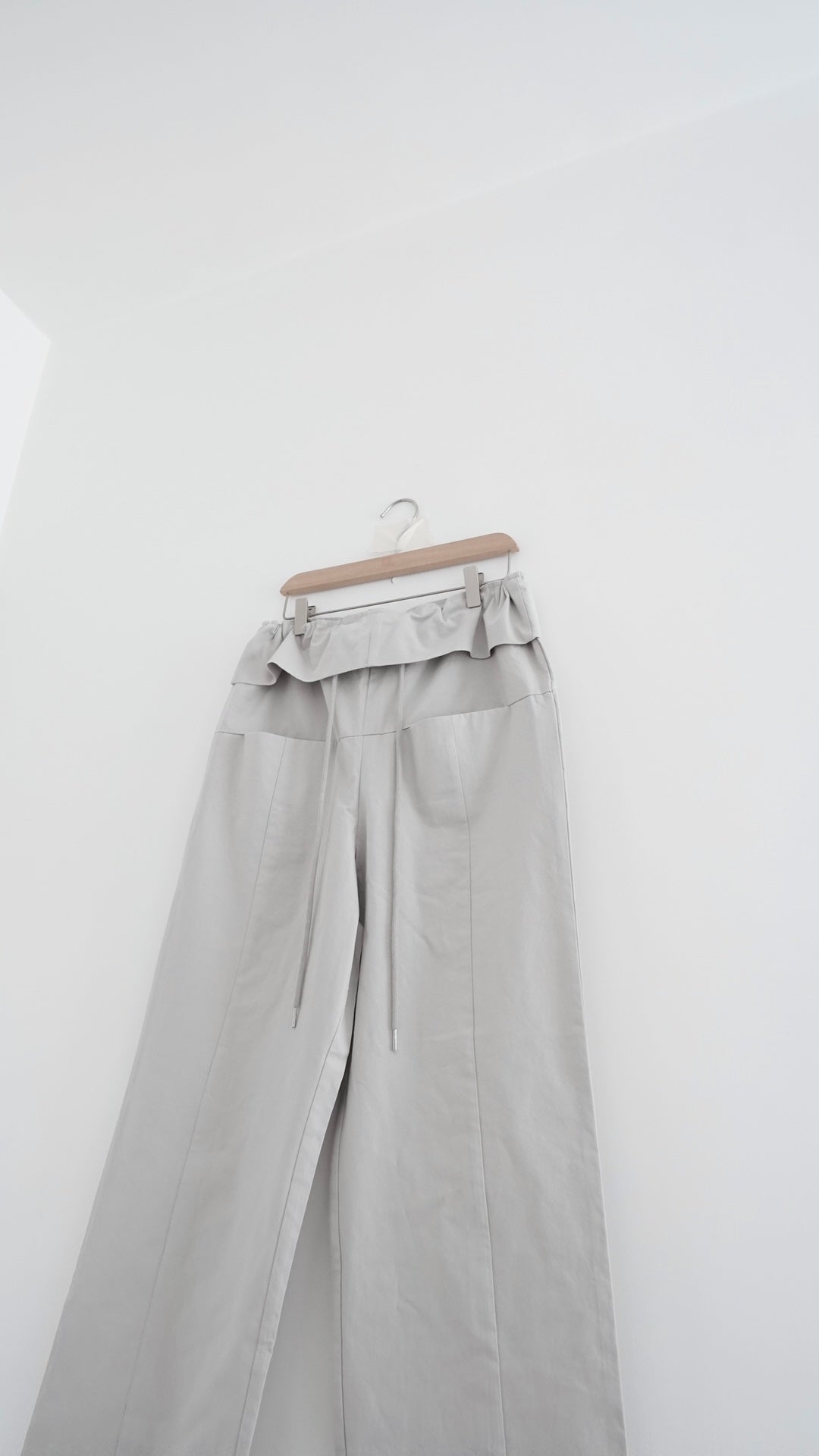 voss high end low waist vintage pants in grey (pre-order)