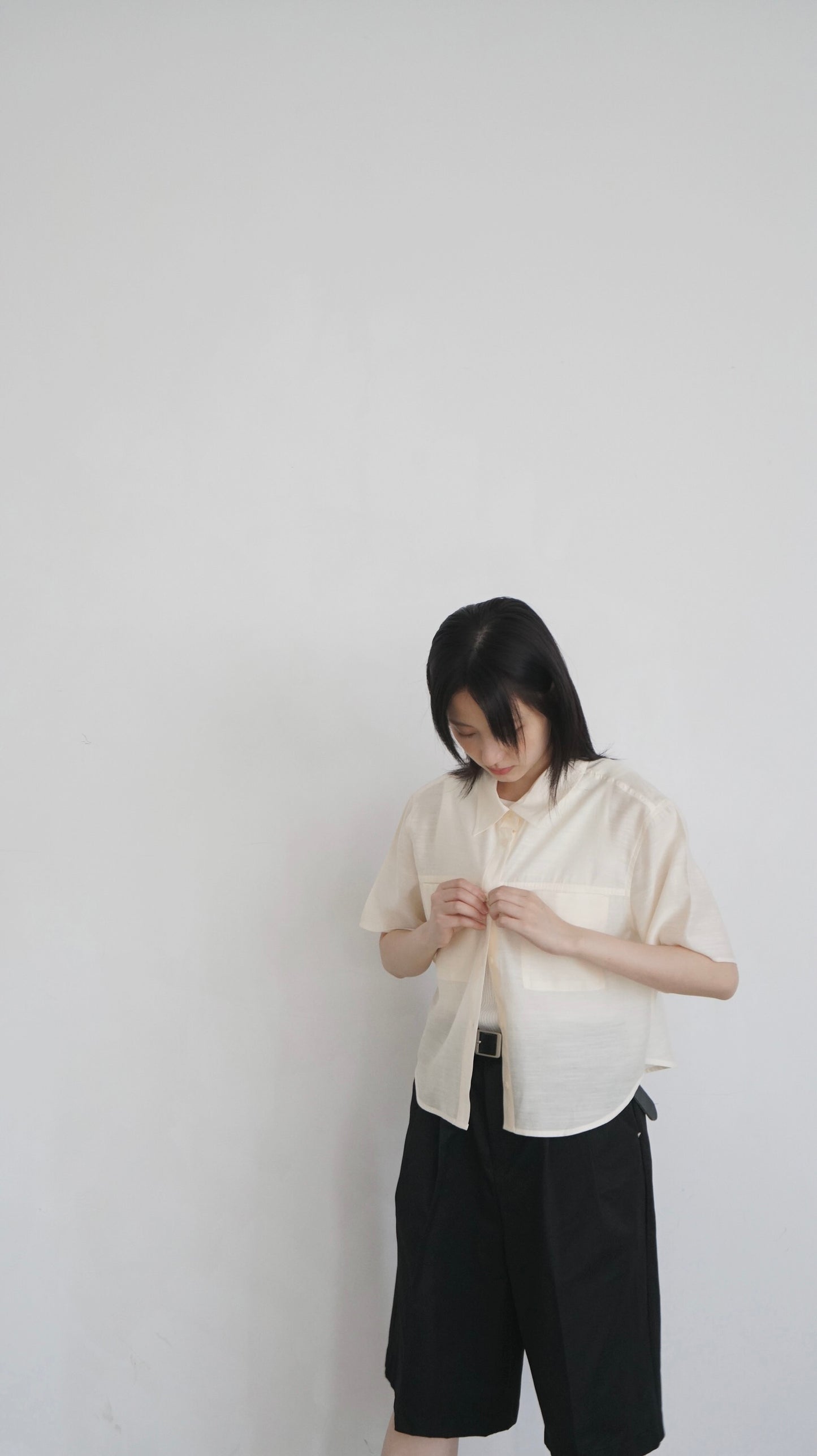 airy rayon shirt in lemon (pre-order)