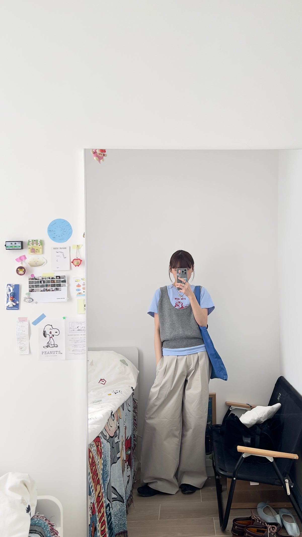 john clean-fit bear tee in blue (pre-order)