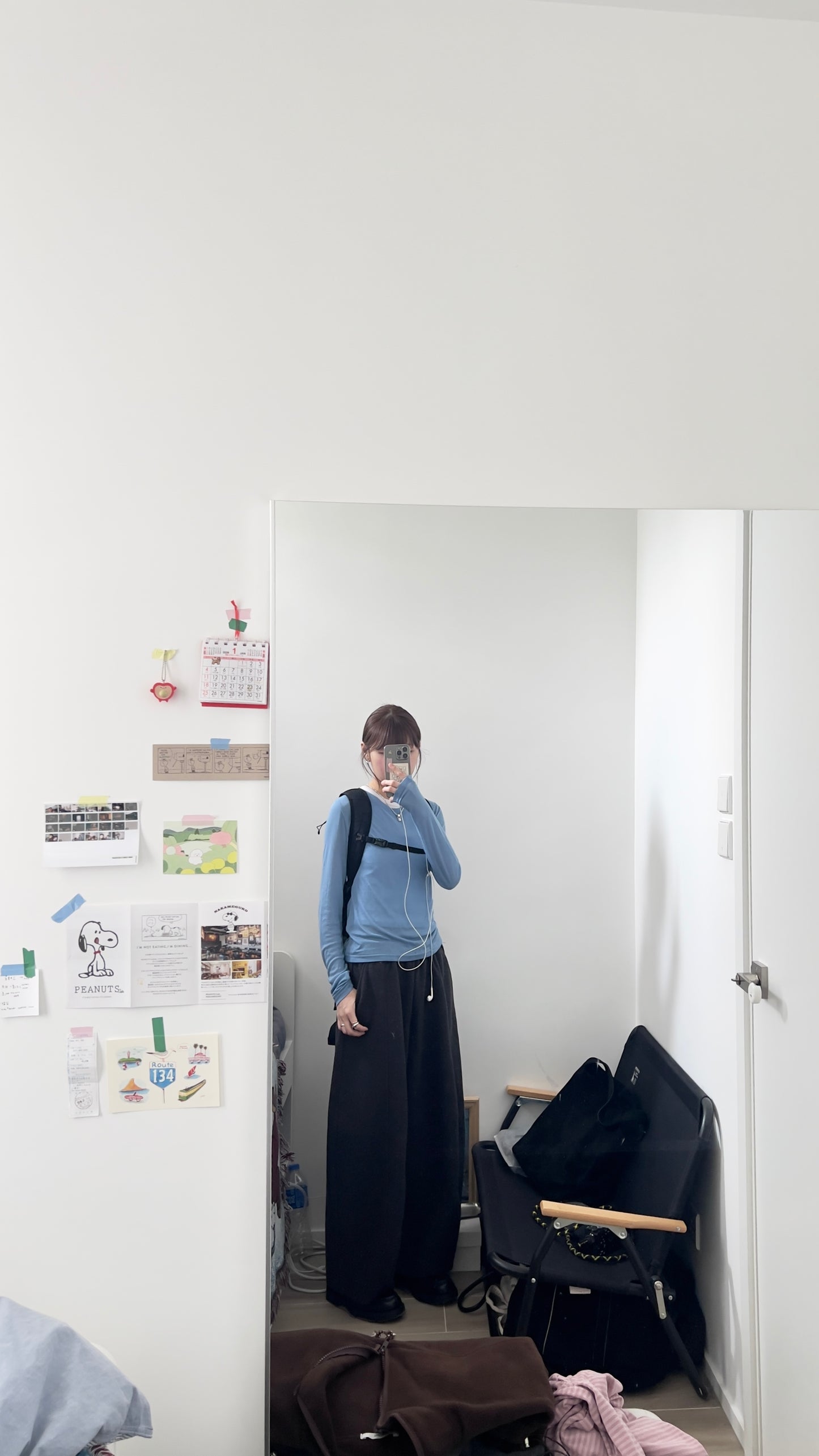 luca layering tee in blue (pre-order)