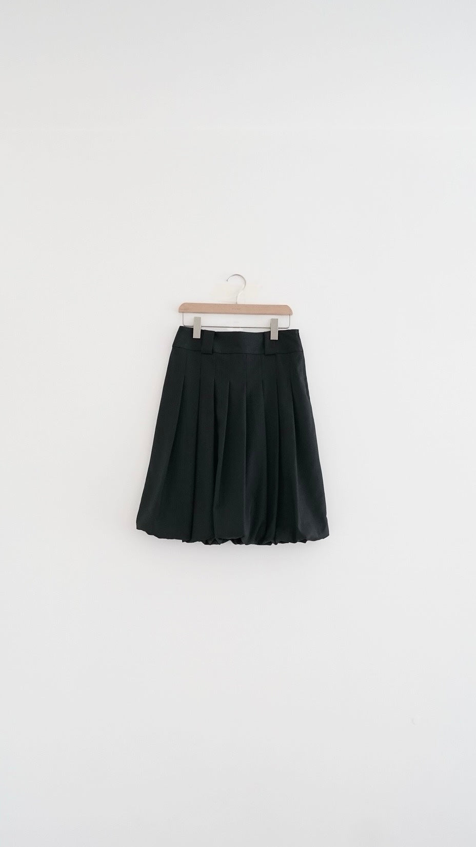 terre high quality midi bubble skirt in charcoal (pre-order)