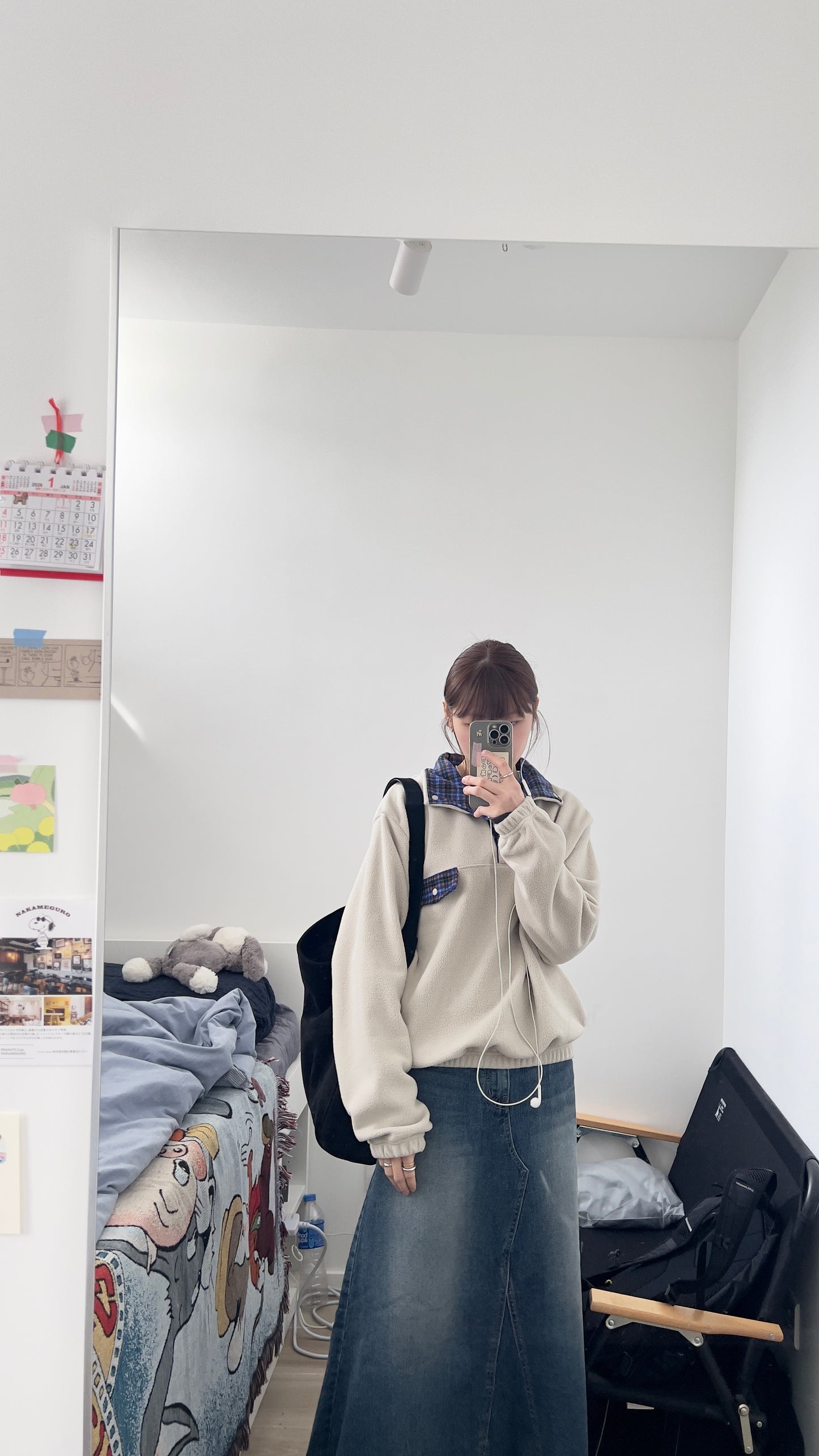 patchwork turtleneck sweater in ivory buff (pre-order)