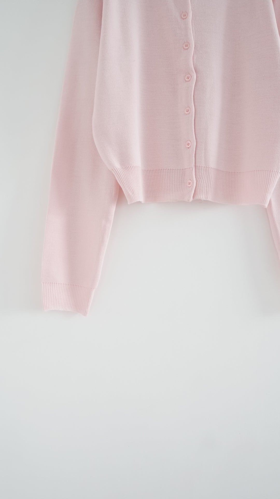 mizu classic cardigan in pink (pre-order)