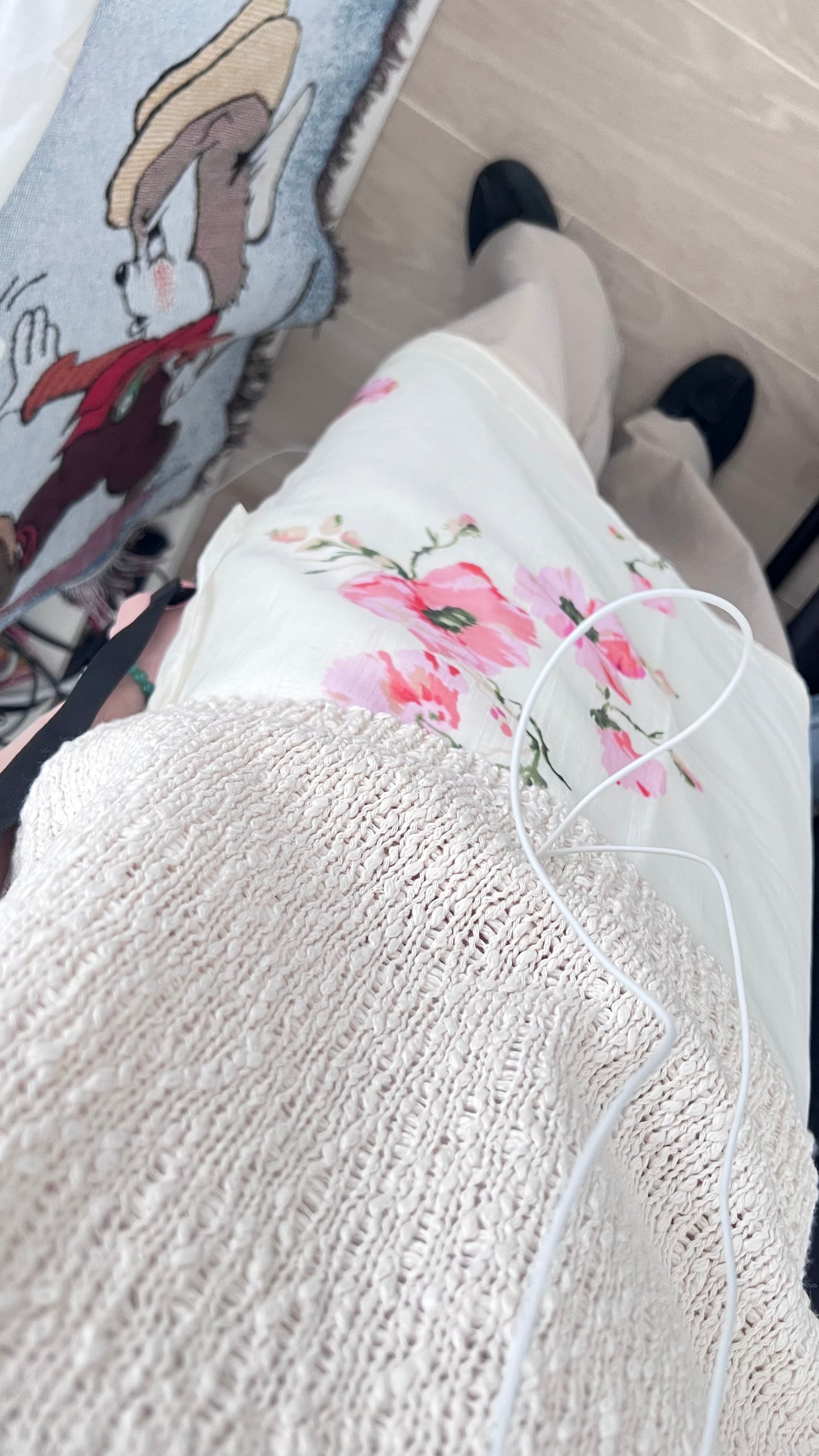 mesh vest in ivory in ivory (pre-order)