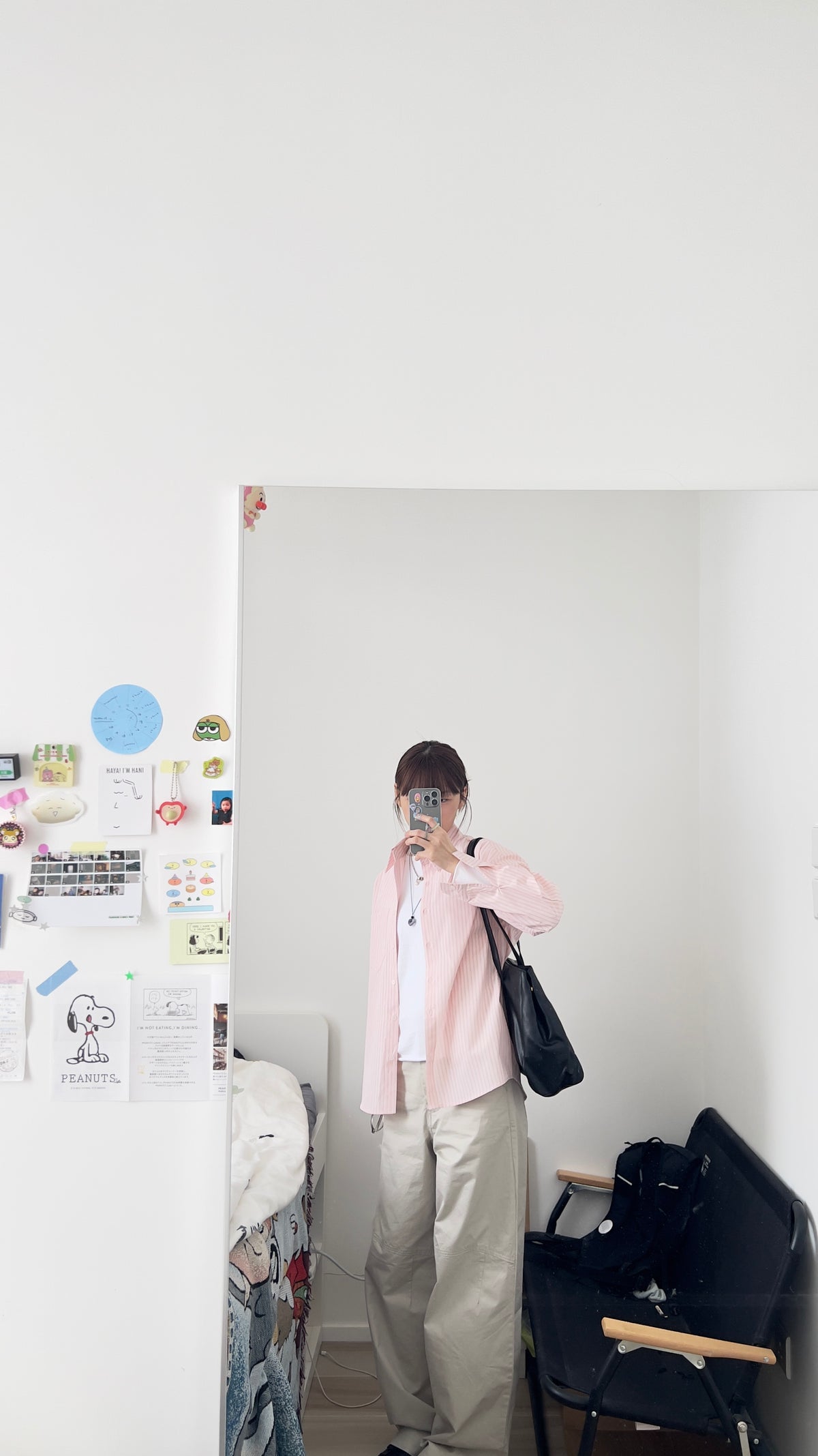 rei everyday striped shirt in pink (pre-order)