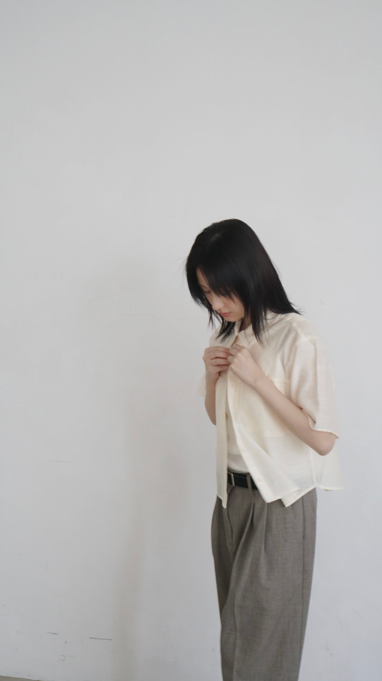 airy rayon shirt in lemon (pre-order)