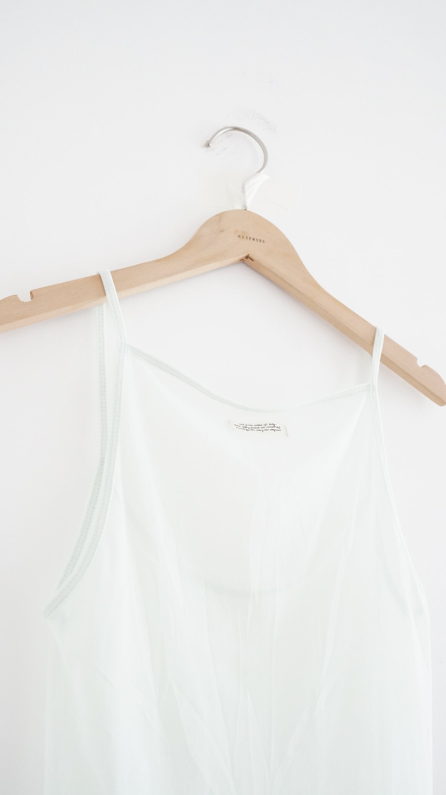 sheer camii top in mint