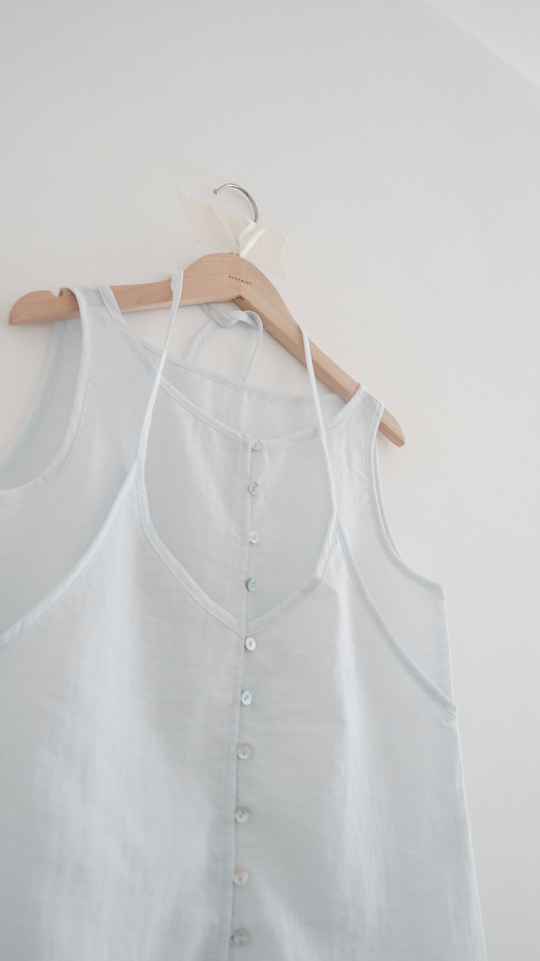 pearl sheer layering top set in sora (pre-order)