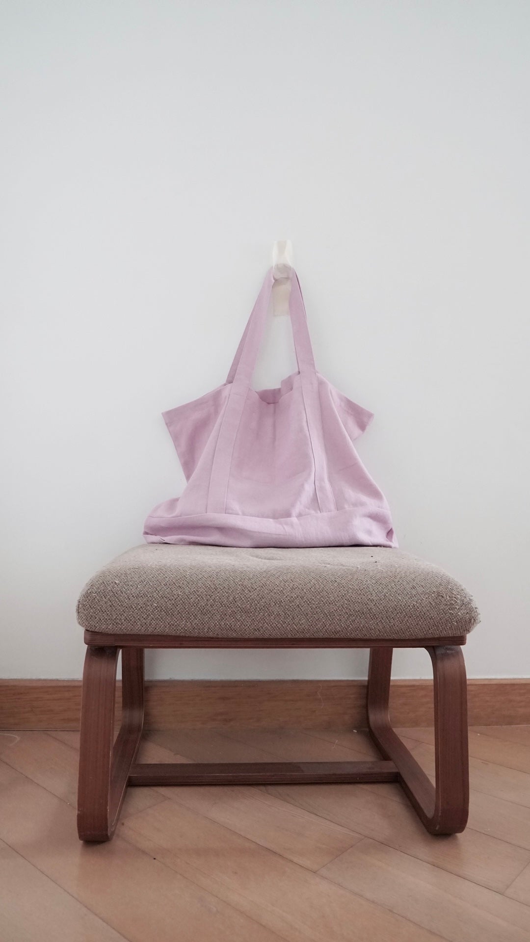 windy tote bag in dusty purple pink (pre-order)