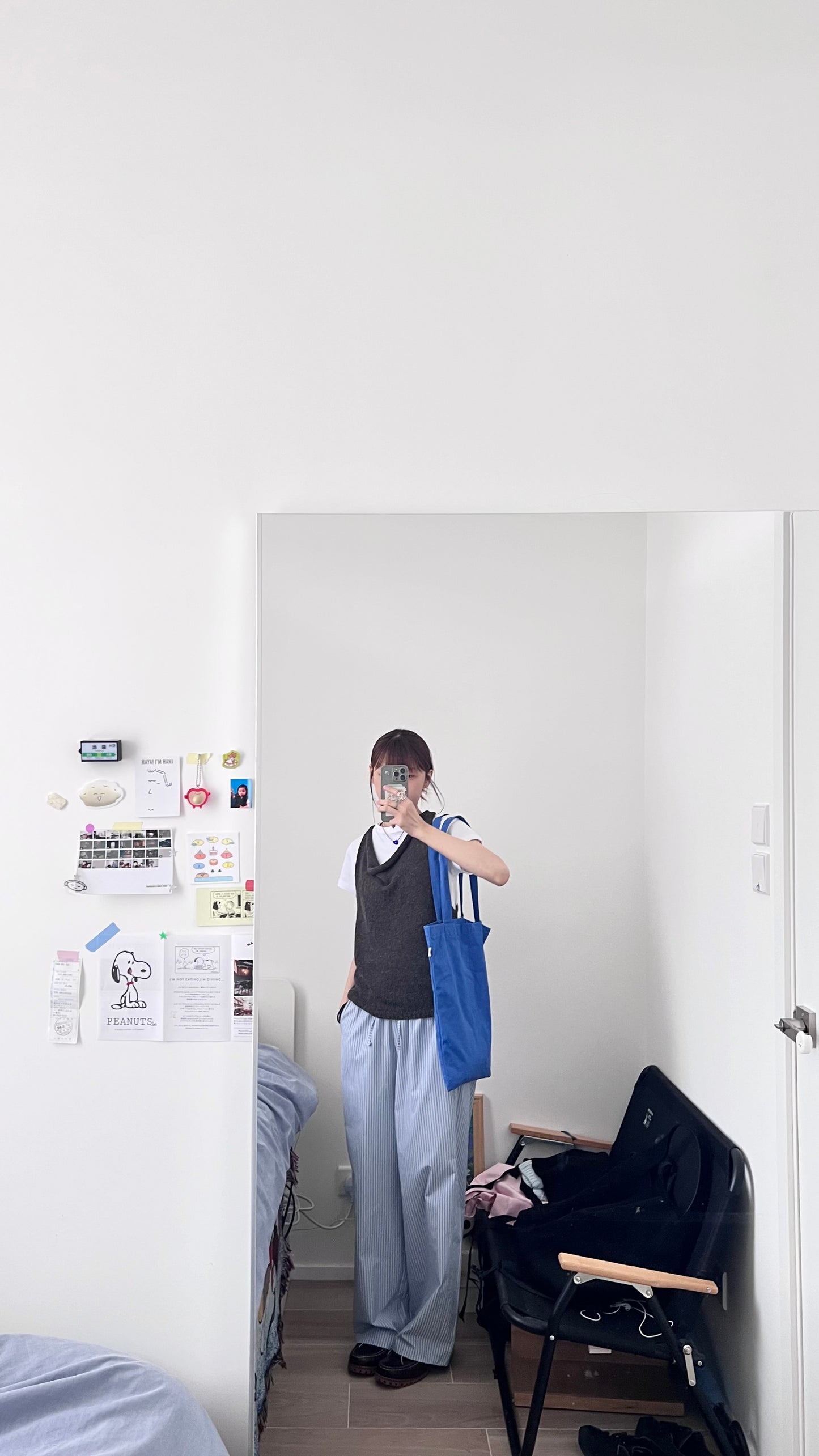 light like striped pants in baby-blue (pre-order)