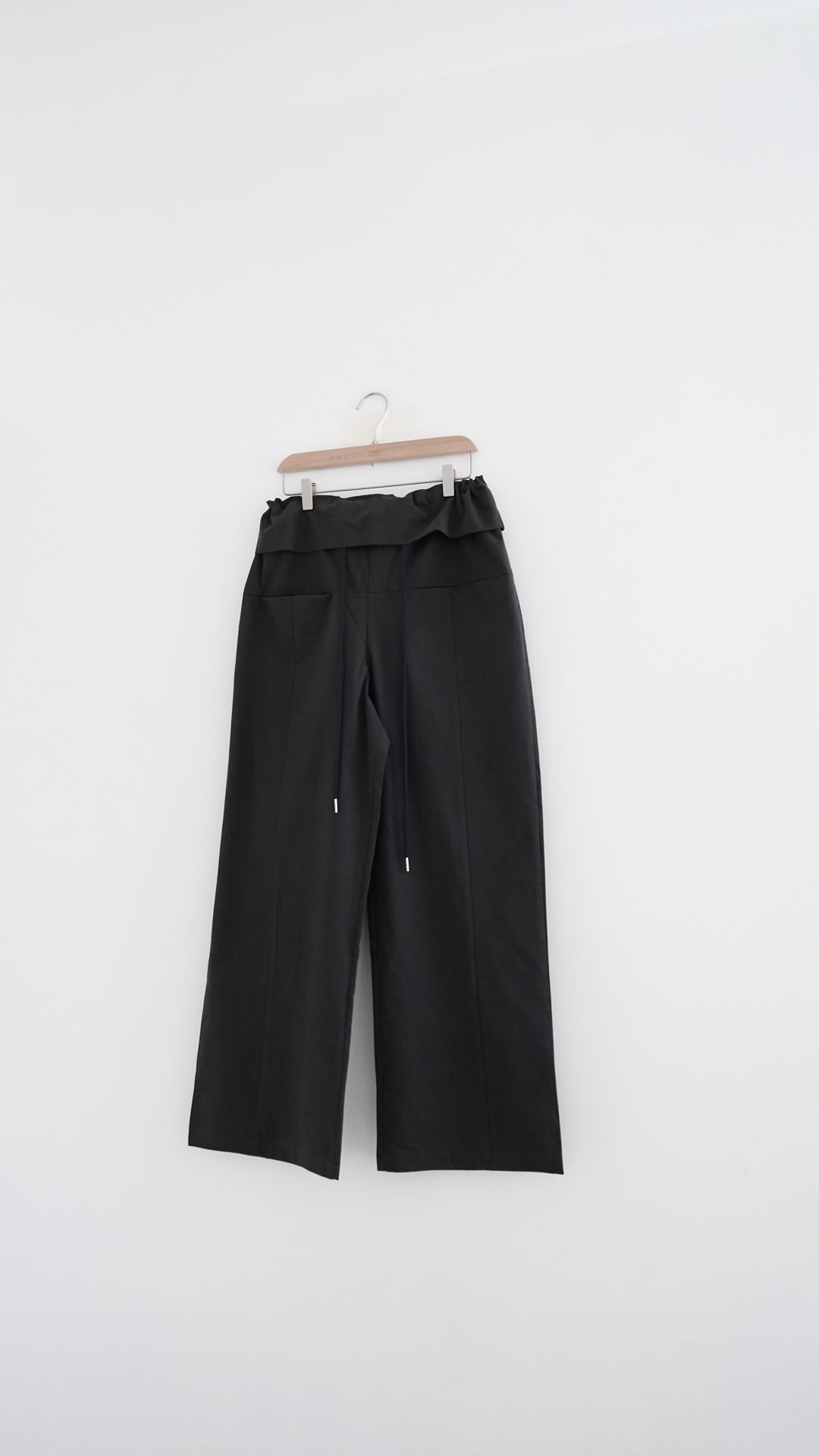 voss high end low waist vintage pants in charcoal (pre-order)