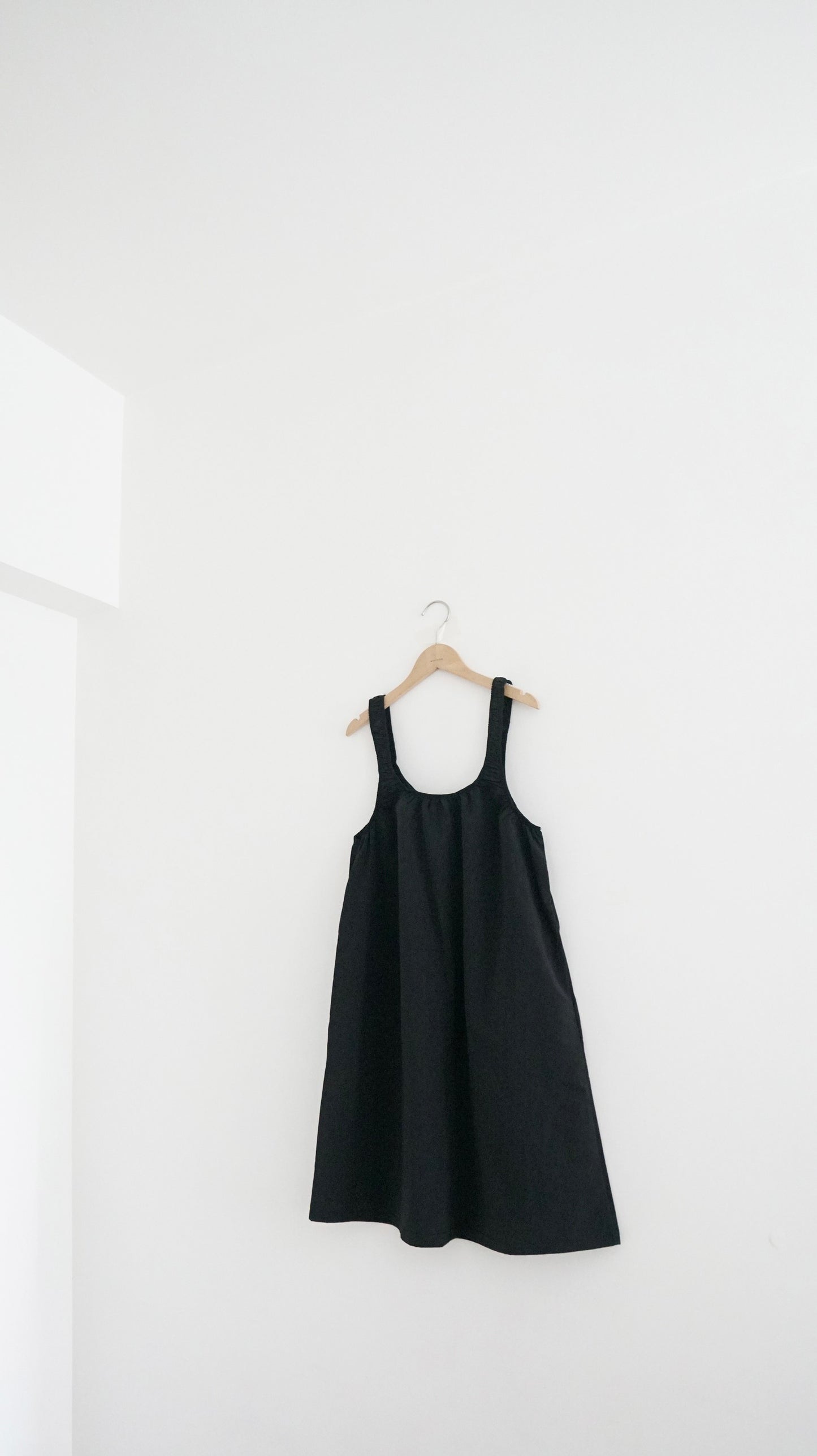 ease a-line tank dress in black (pre-order)