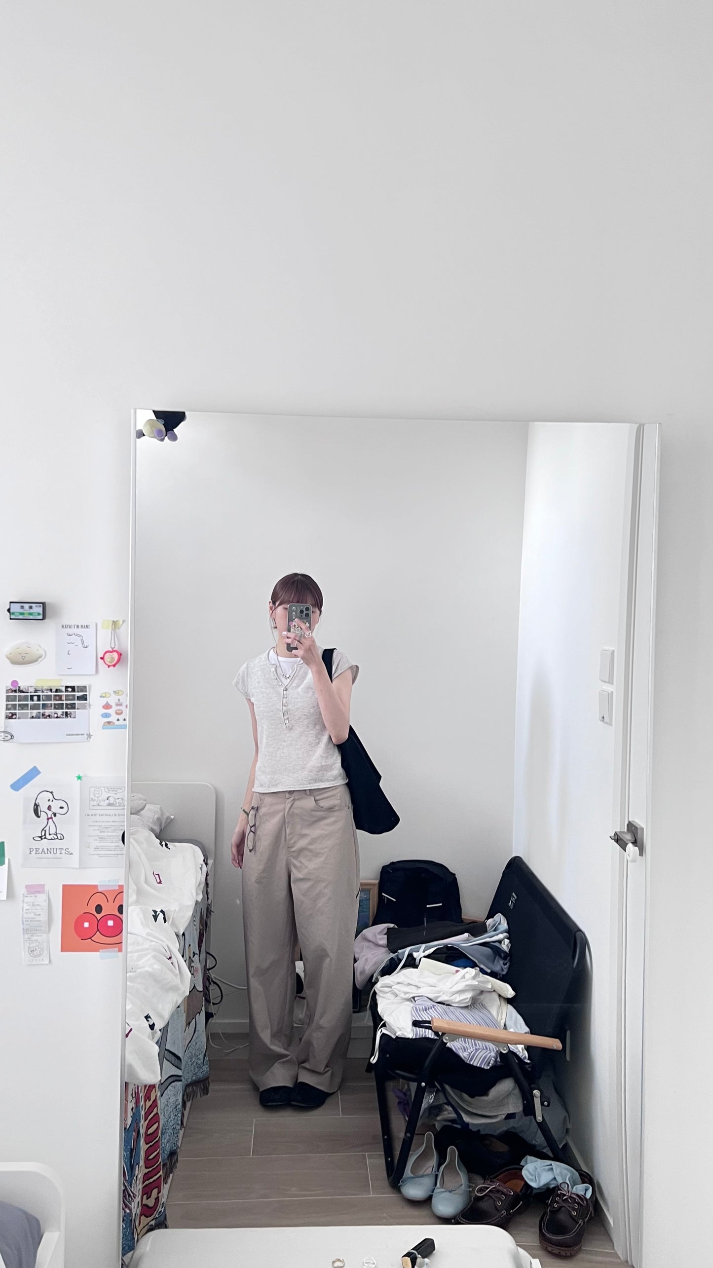 soren minimalist button knit top in grey (pre-order)