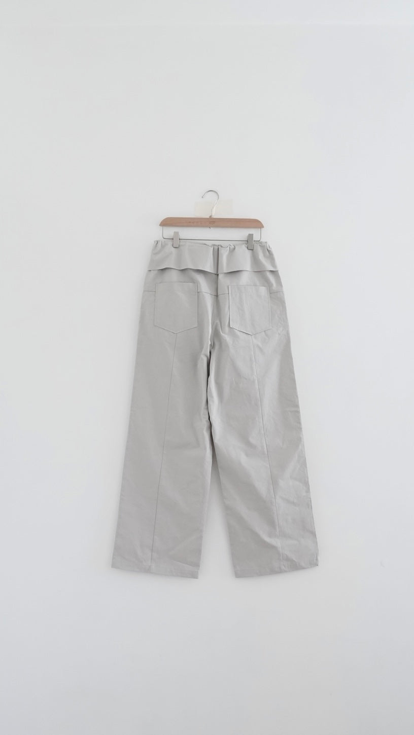 voss high end low waist vintage pants in grey (pre-order)